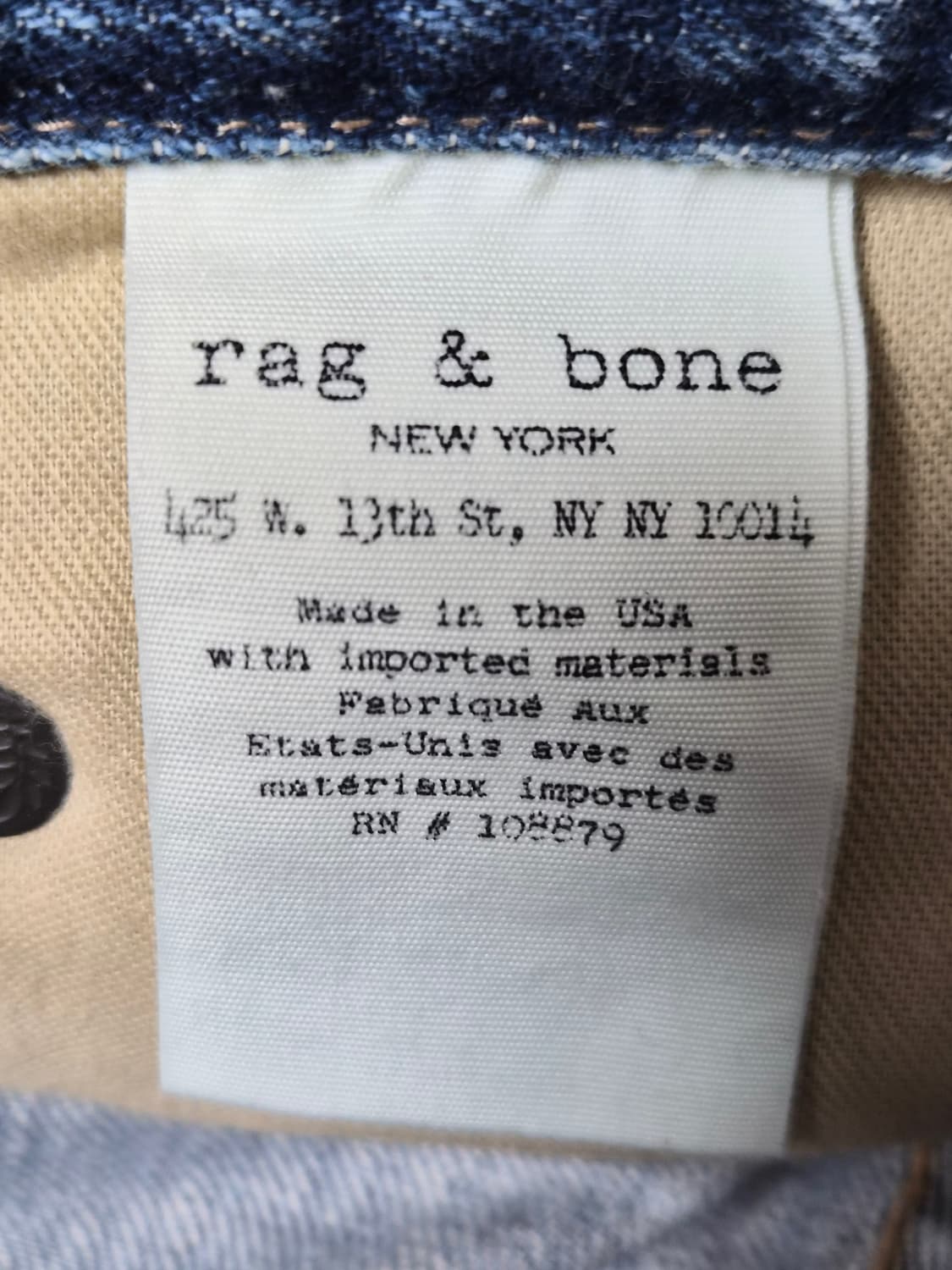 랙앤본Rag&Bone 중청 워성진 26사이즈 P-236 상품이미지7
