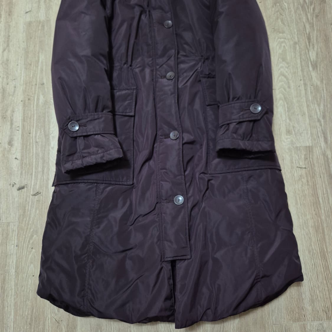 지센 여성 천연모피 폭스퍼 후드 덕다운 롱패딩 점퍼 (55) 상품이미지3