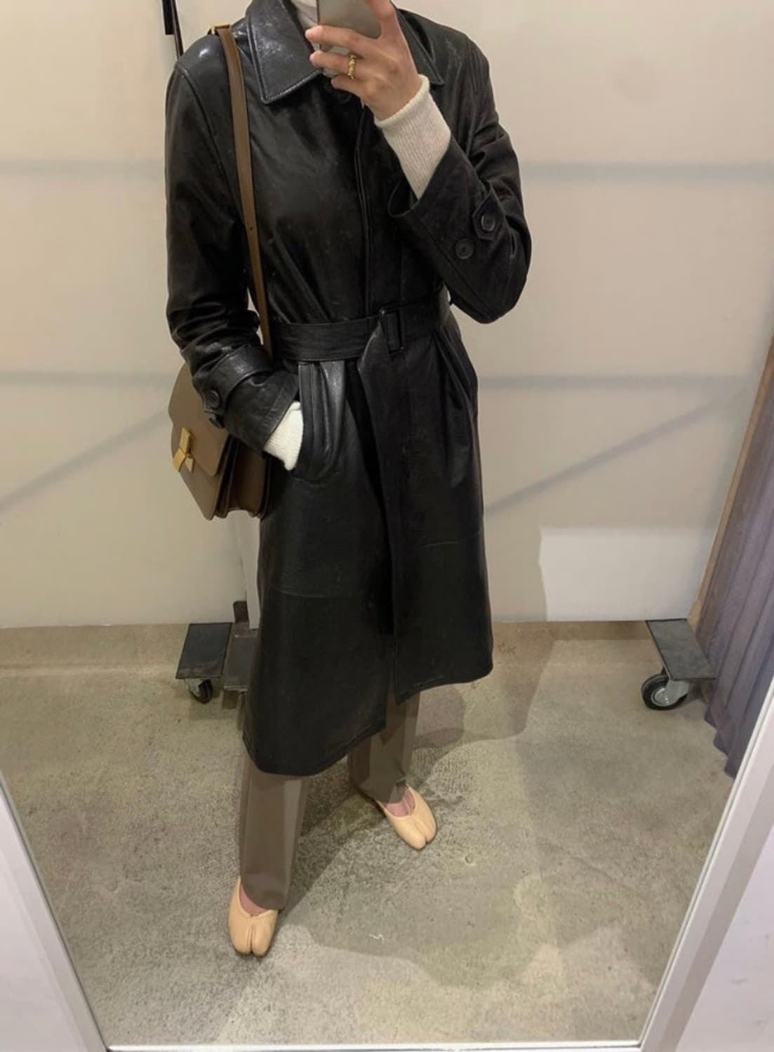 Ore 오어 가죽자켓 가죽 트렌치코트 상품이미지10