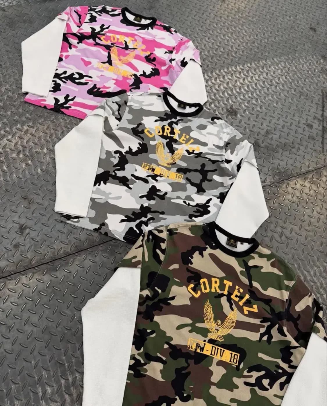 CORTEIZ 코르테이즈 이글 카모 롱슬리브 M 상품이미지1