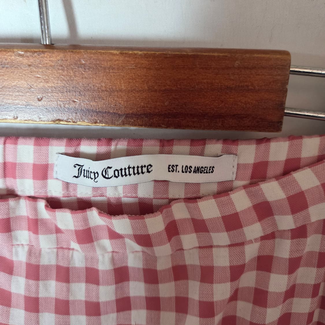 [Juicy Couture] 쥬시꾸뛰르 셔링 체크 롱스커트 상품이미지5