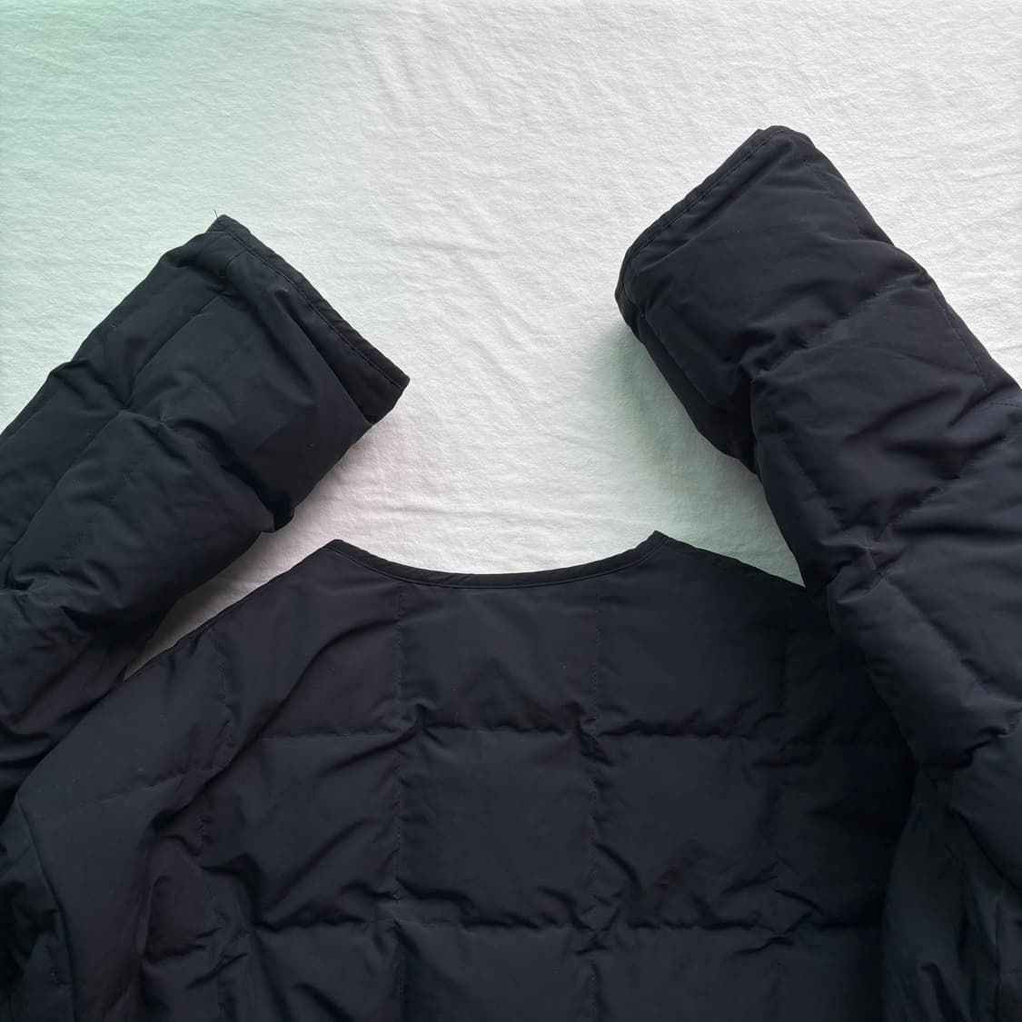 [48] 질샌더 퀄티드 다운 버튼 자켓 네이비 상품이미지3