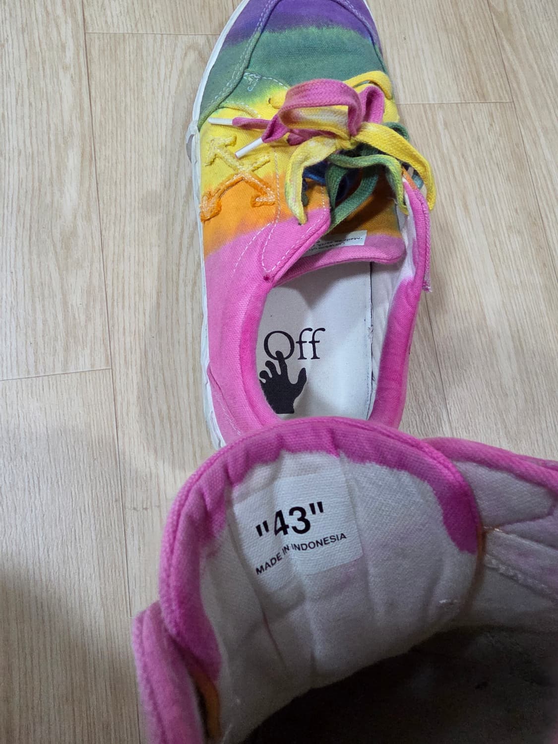 오프화이트 애로우 로우 벌크 스니커즈 운동화 43 (270) G08848 상품이미지5