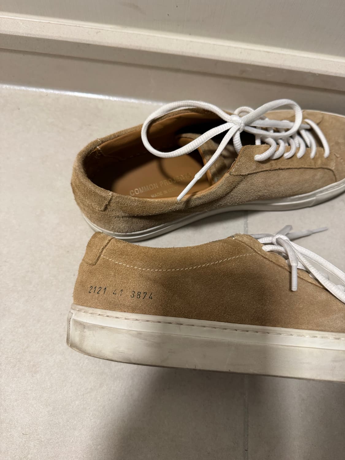 common project 커먼프로젝트 아킬레스로우 베이지스웨이드 41 상품이미지4