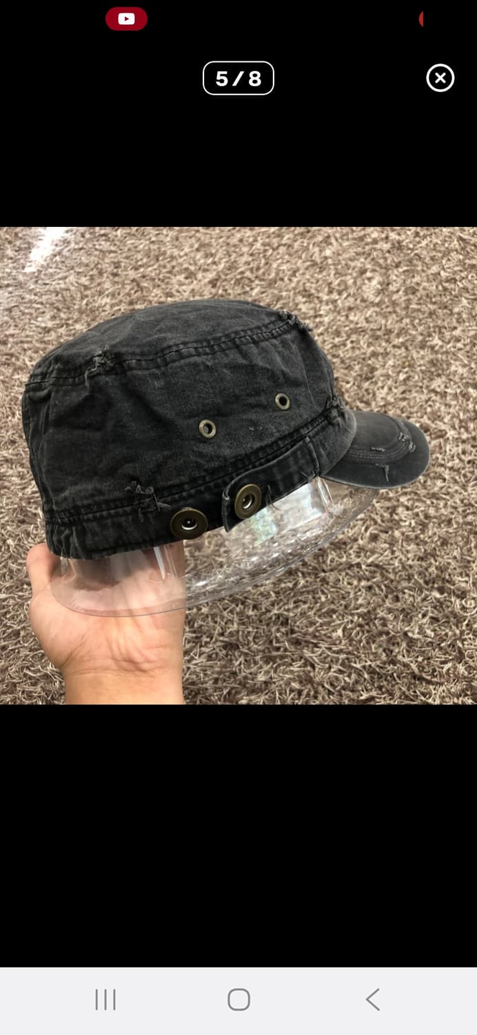 빈티지 그런지 스터드 군모 밀리터리 캡  상품이미지5