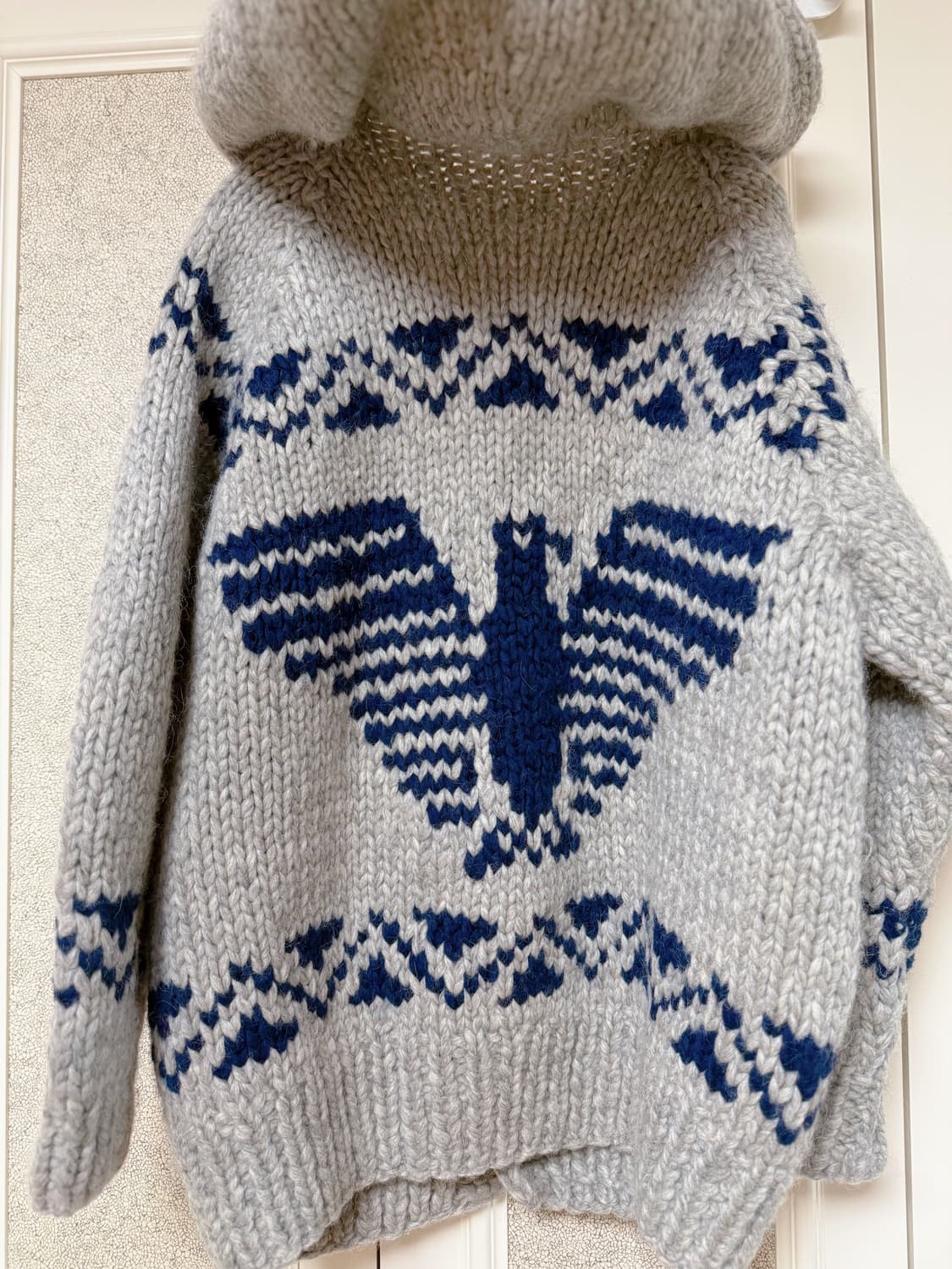 헤비울 코위찬 후디 니트 가디건 빈티지 상품이미지4