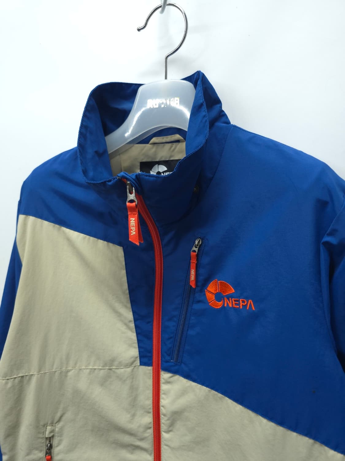 네파 여성 배색 바람막이 자켓 - 블루&베이지 (90사이즈) 상품이미지2