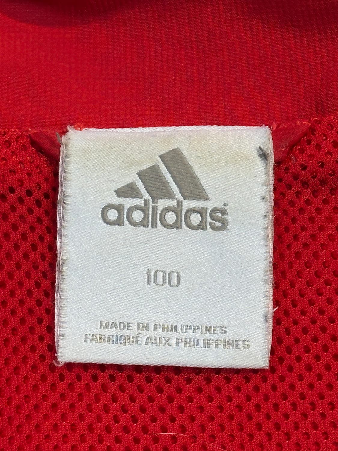 아디다스 ADIDAS 삼각로고 사이드라인 바람막이 자켓 레드 상품이미지9