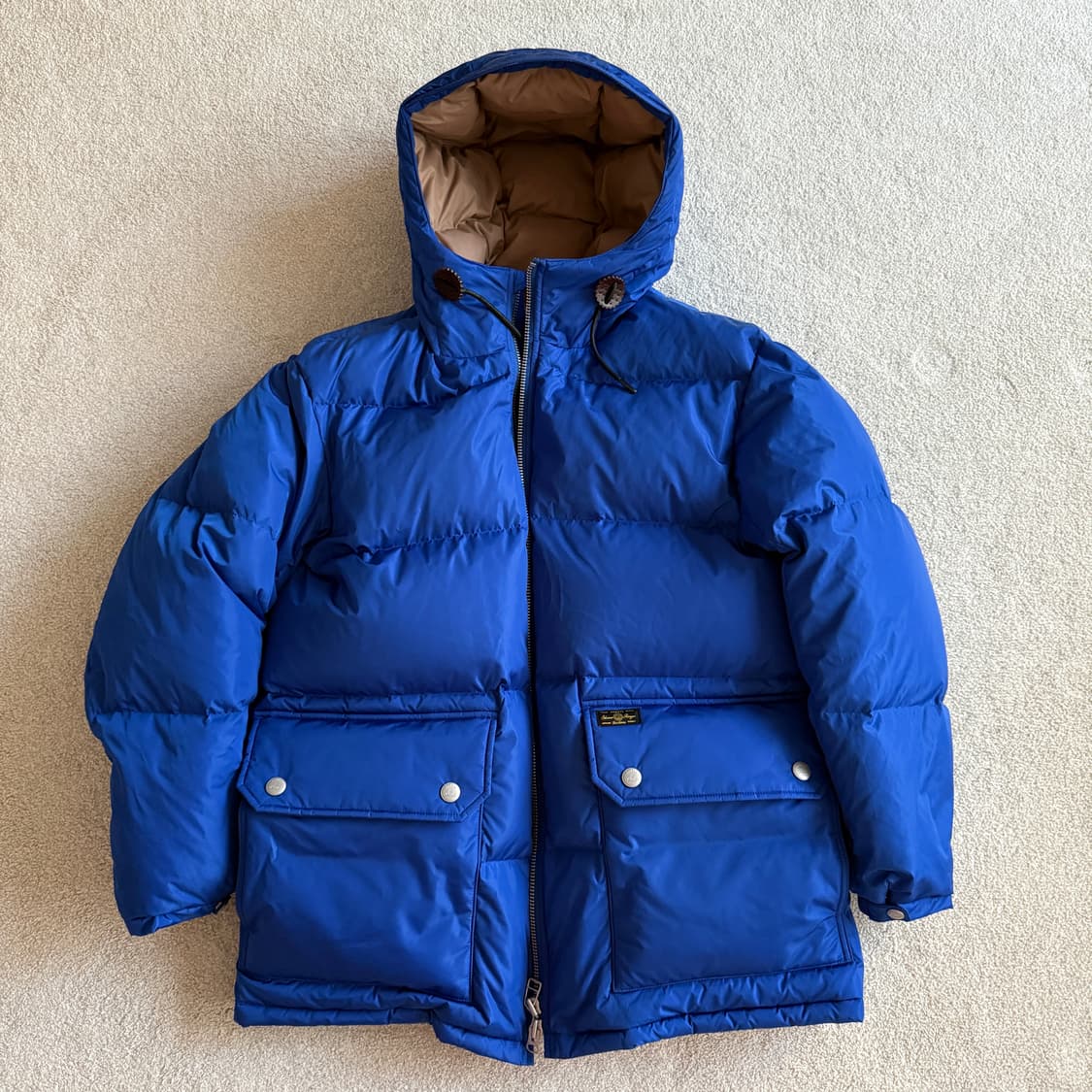 해지스 x 바스통 블루 레트로 헤비 다운 파카 패딩 상품이미지1