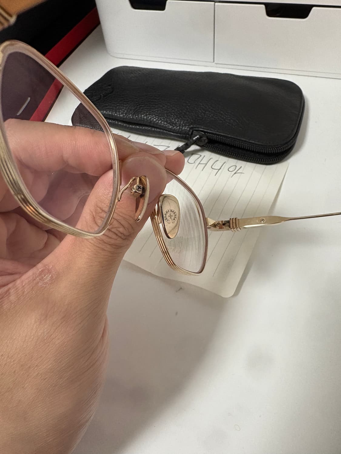 크롬하츠 바질릭토니안 골드 안경 판매 상품이미지9