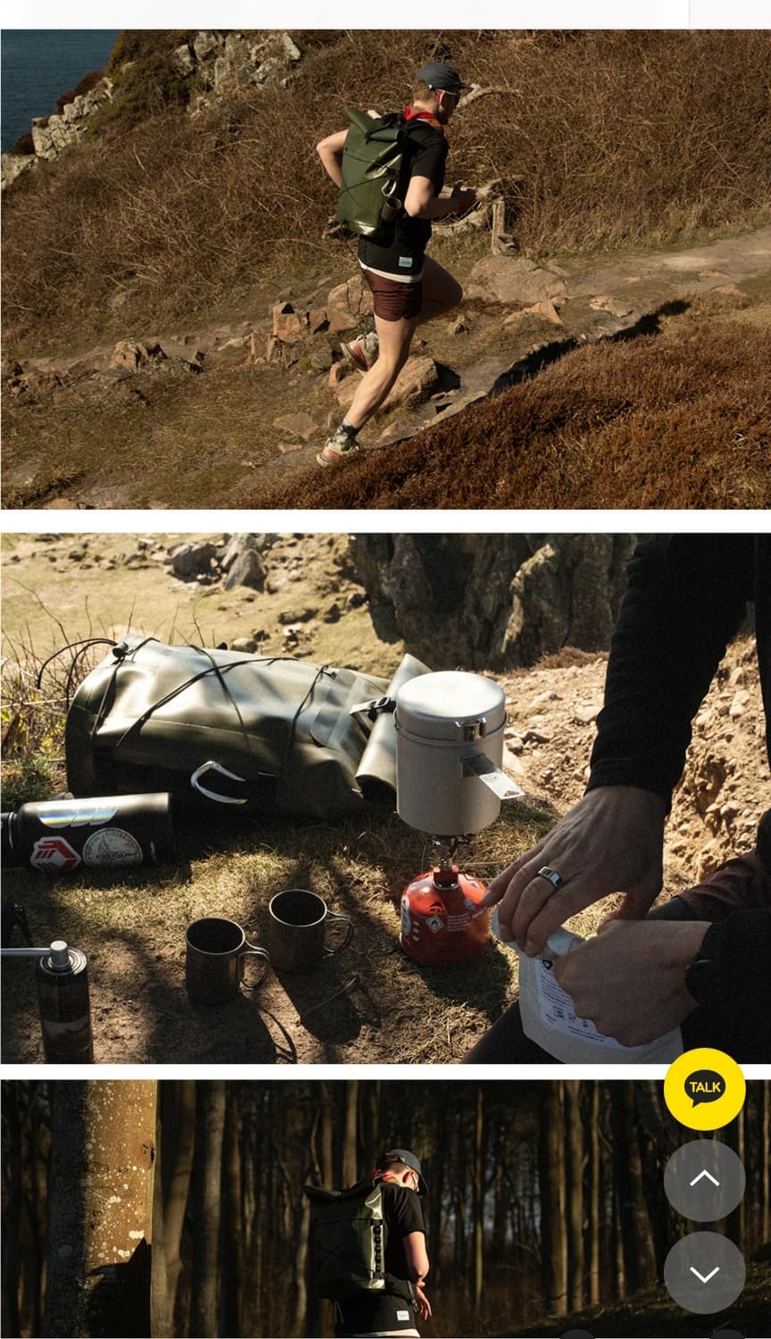 아이엠런박스(IAMRUNBOX) 롤탑 백팩 카키 20L 상품이미지4