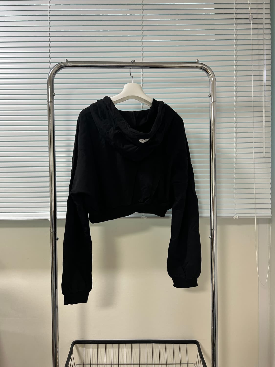 leey Chain Logo ZIP-UP Hoodie Black 상품이미지3