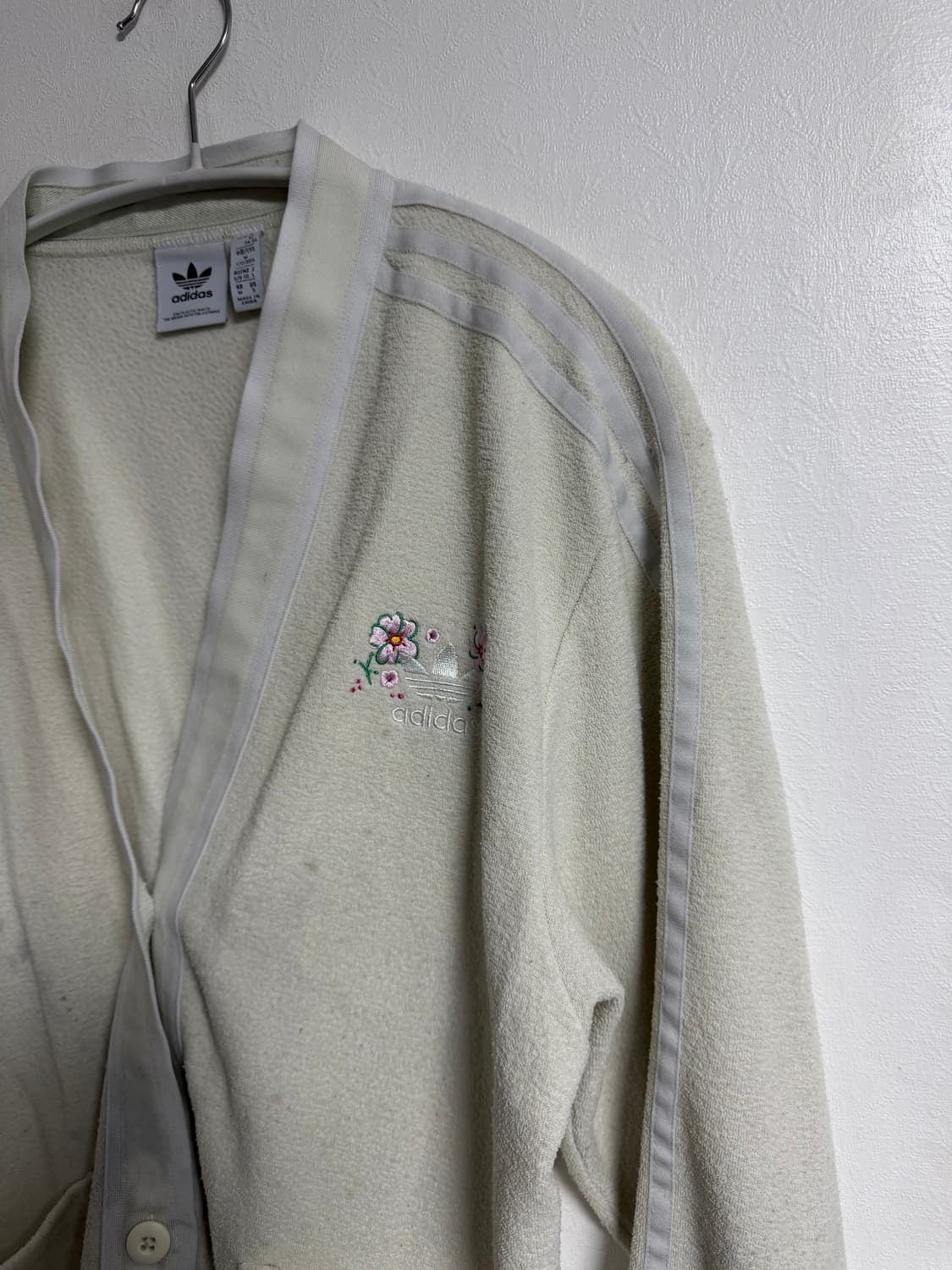 아디다스 플라워 자수 가디건 상품이미지3