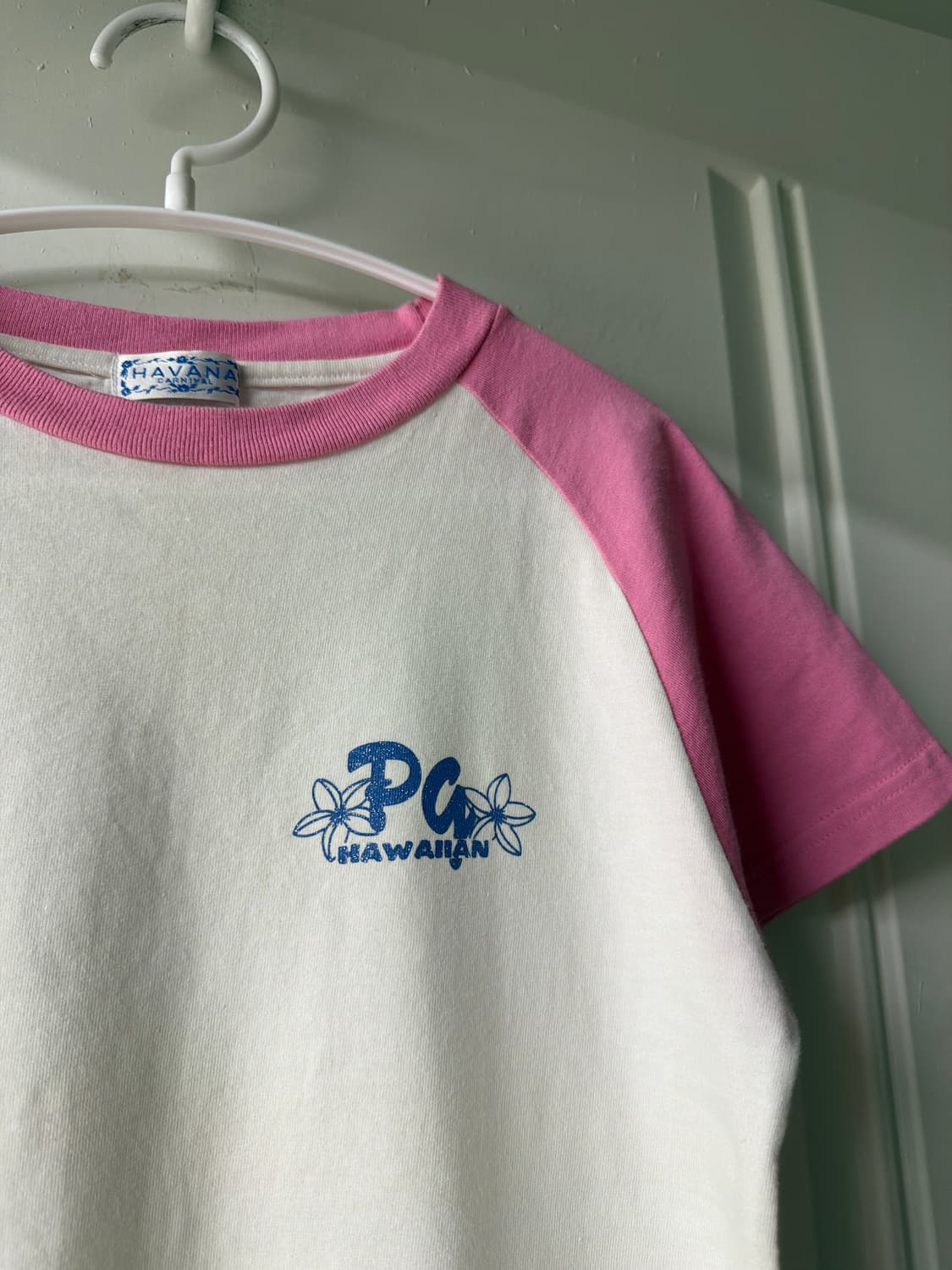 일본빈티지 레글런 더블 프린팅 숏반팔 상품이미지5