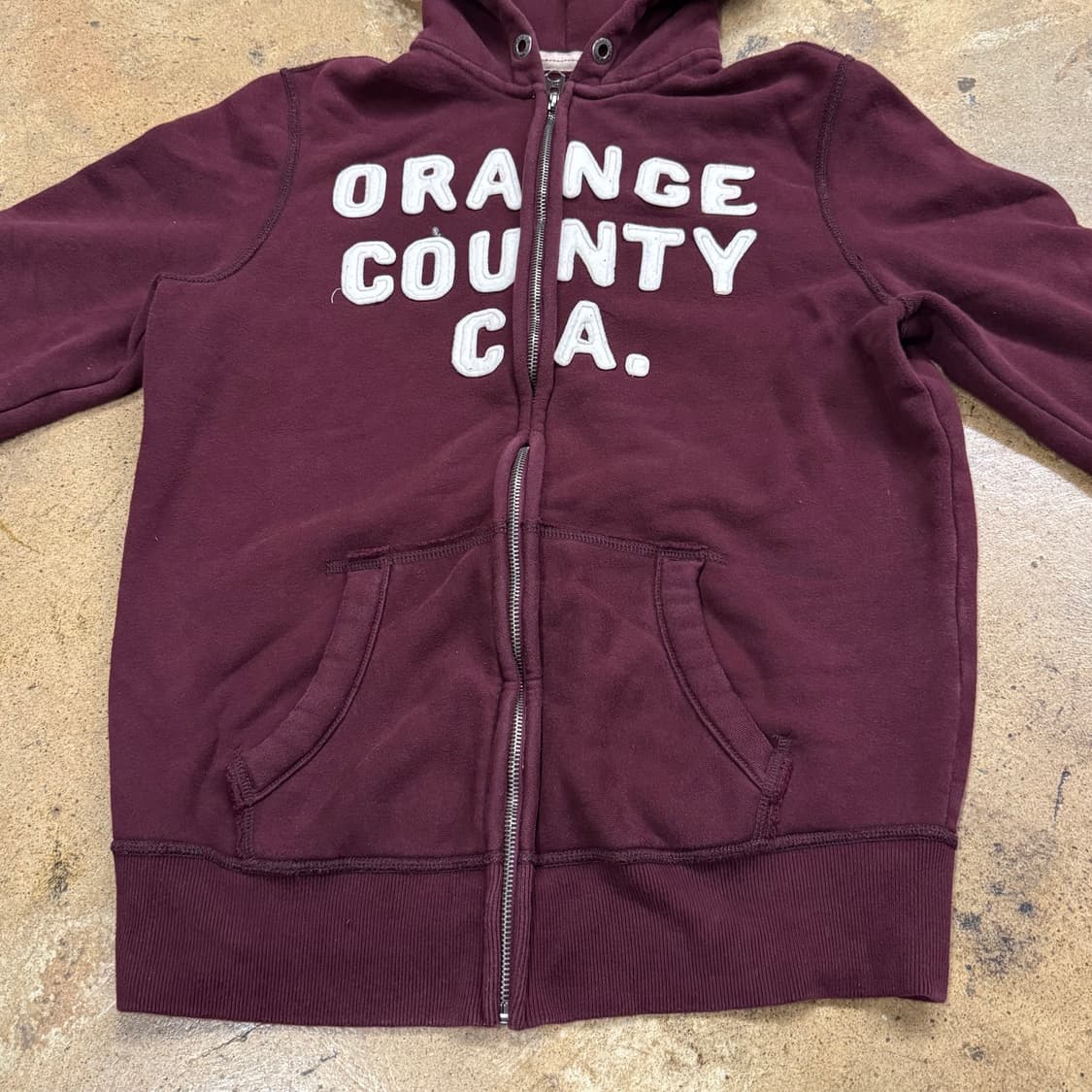 홀리스터 버건디 후드집업 상품이미지3