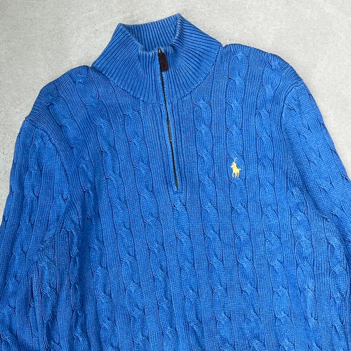 폴로 랄프로렌 반집업 꽈배기 니트 s09331 상품이미지3