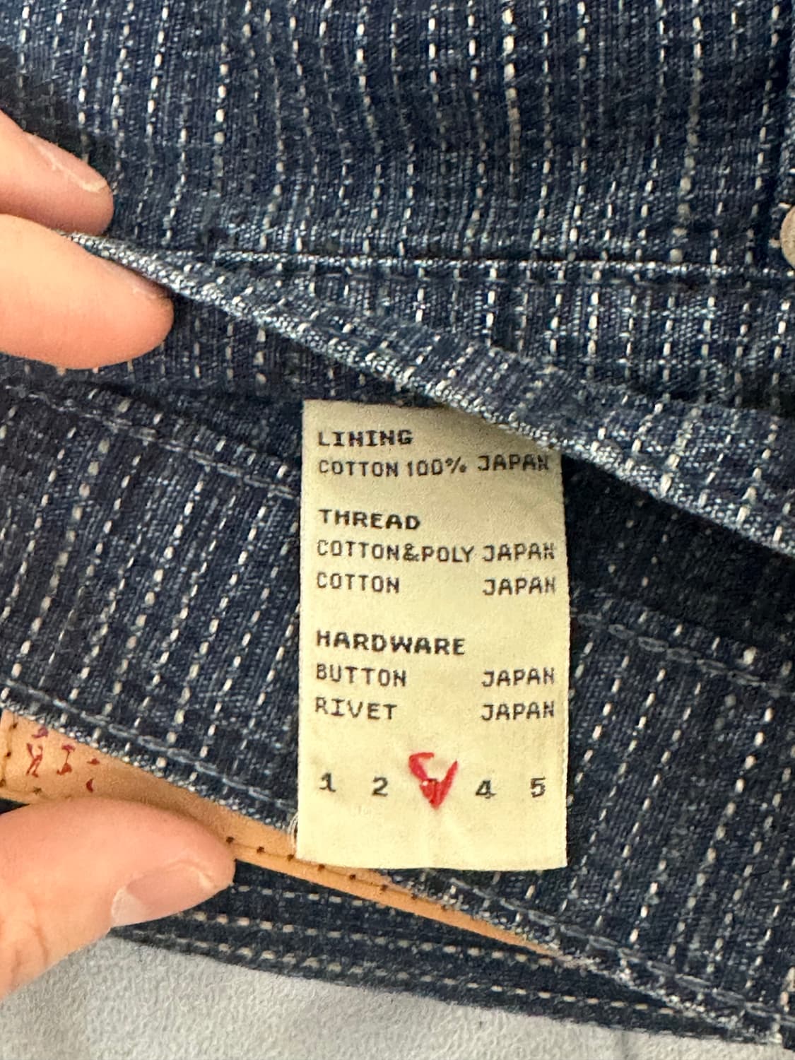 키바타 KIBATA 카시코 팬츠 올드블루 3사이즈 상품이미지3