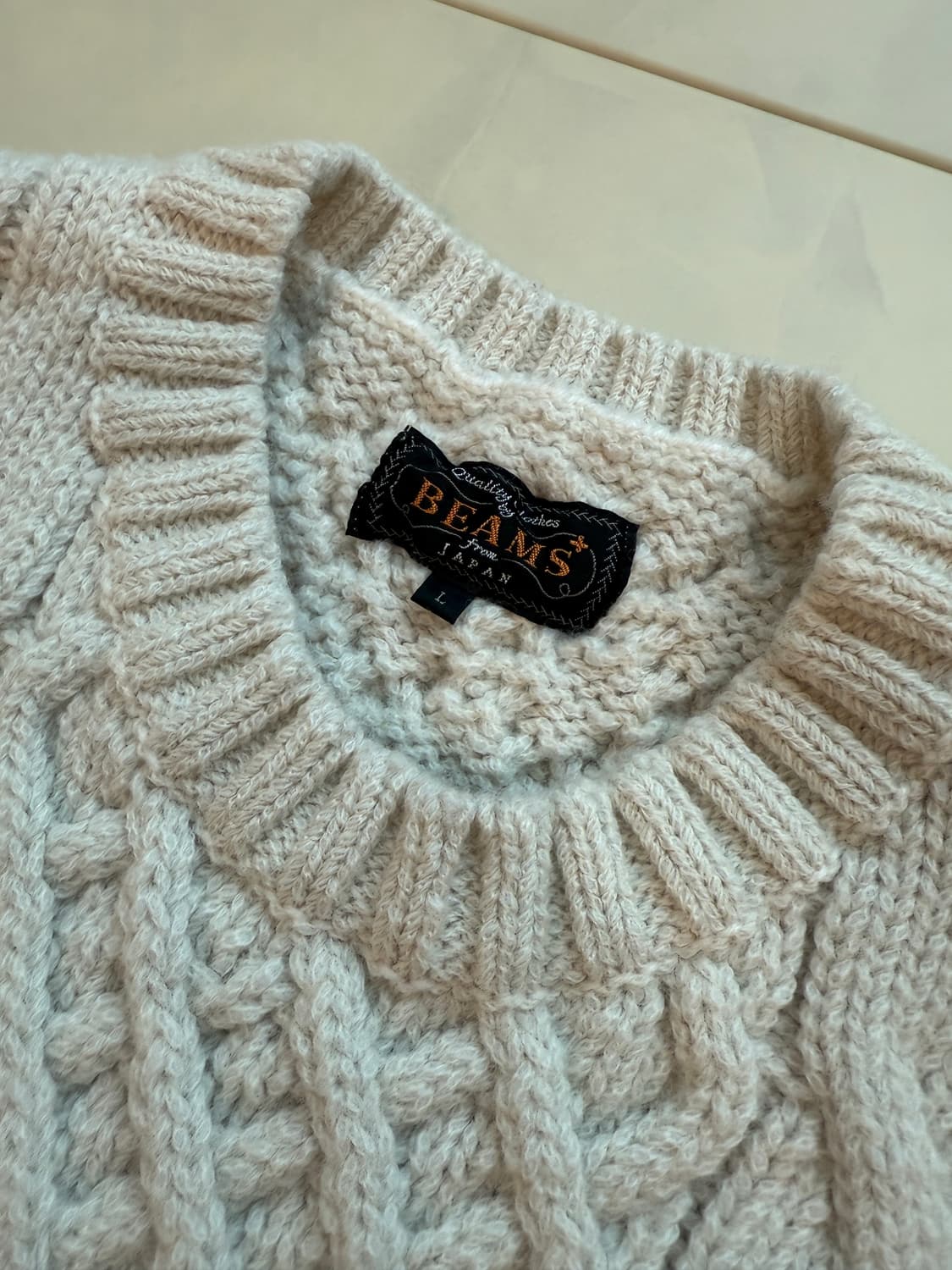 빔즈플러스 아란 케이블니트 L(100-105) 상품이미지3