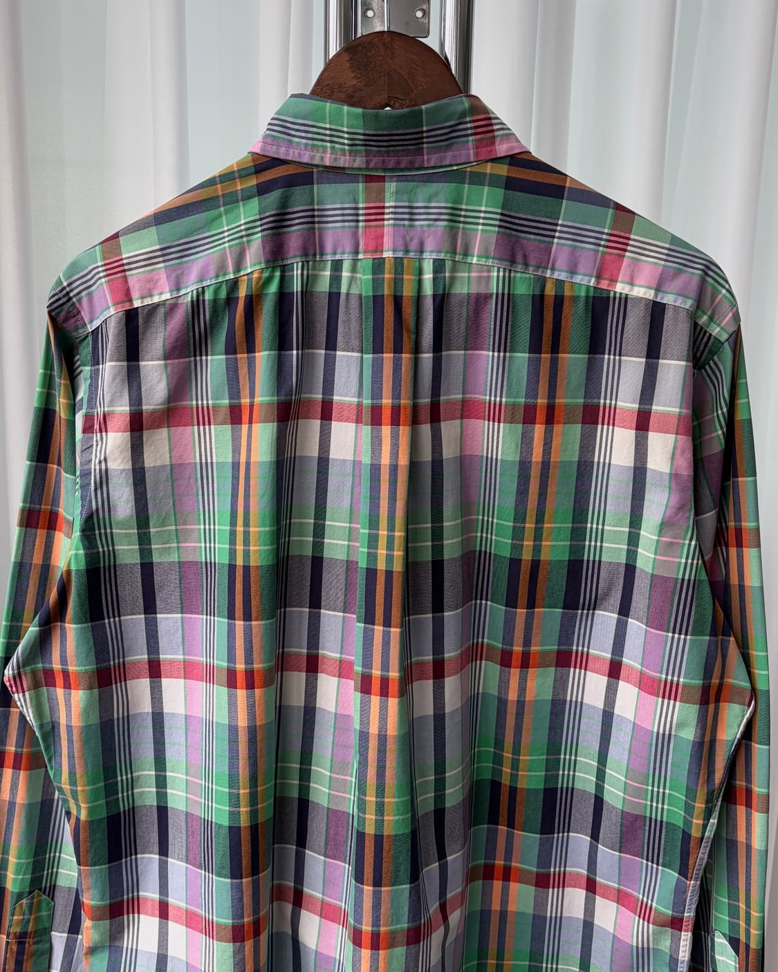 [M-L]폴로 랄프로렌 포플린 클래식핏 체크 셔츠 상품이미지7