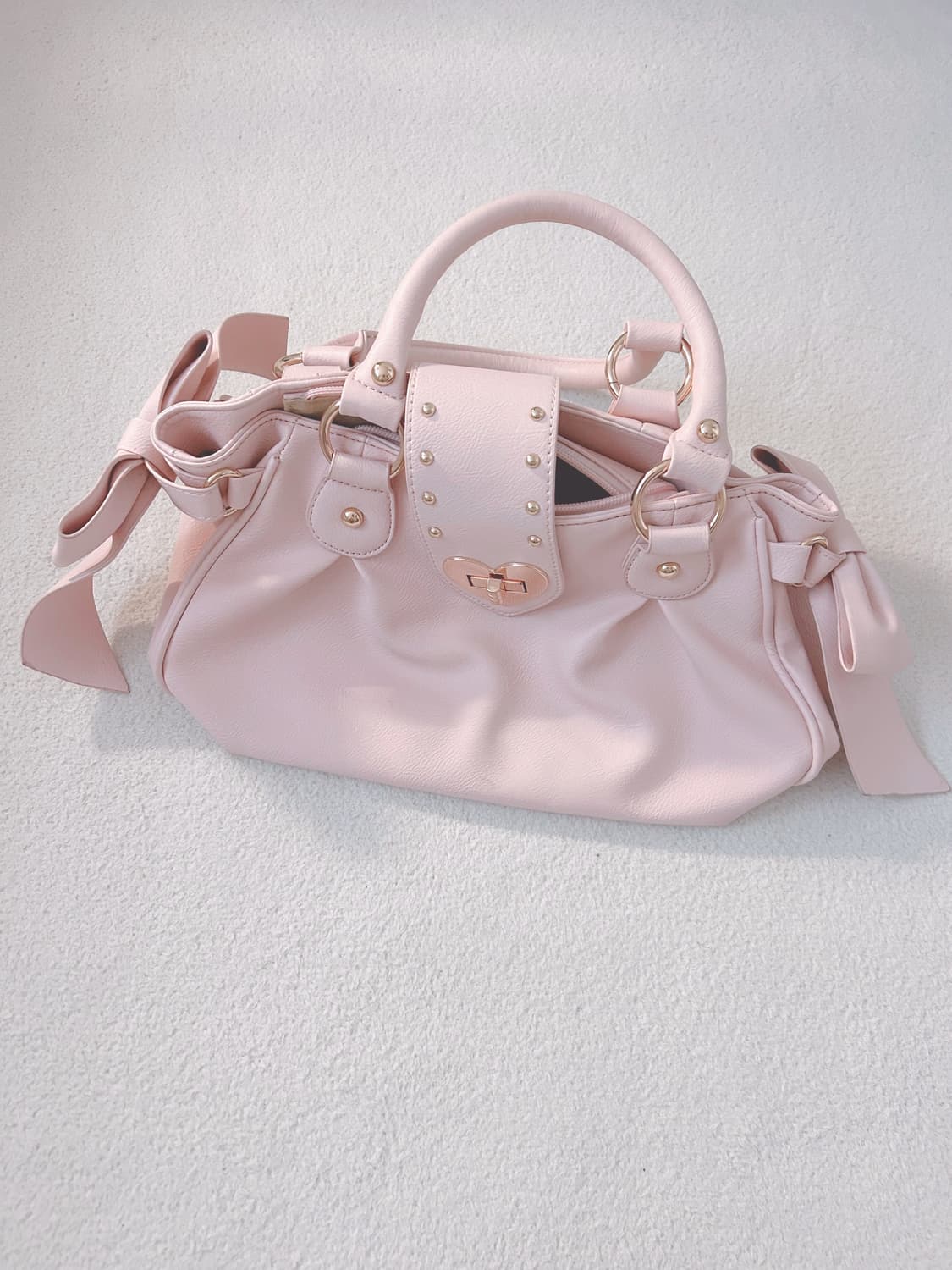 리본 딸기우유 핑크 토트백 히메갸루 라떼갸루 상품이미지1