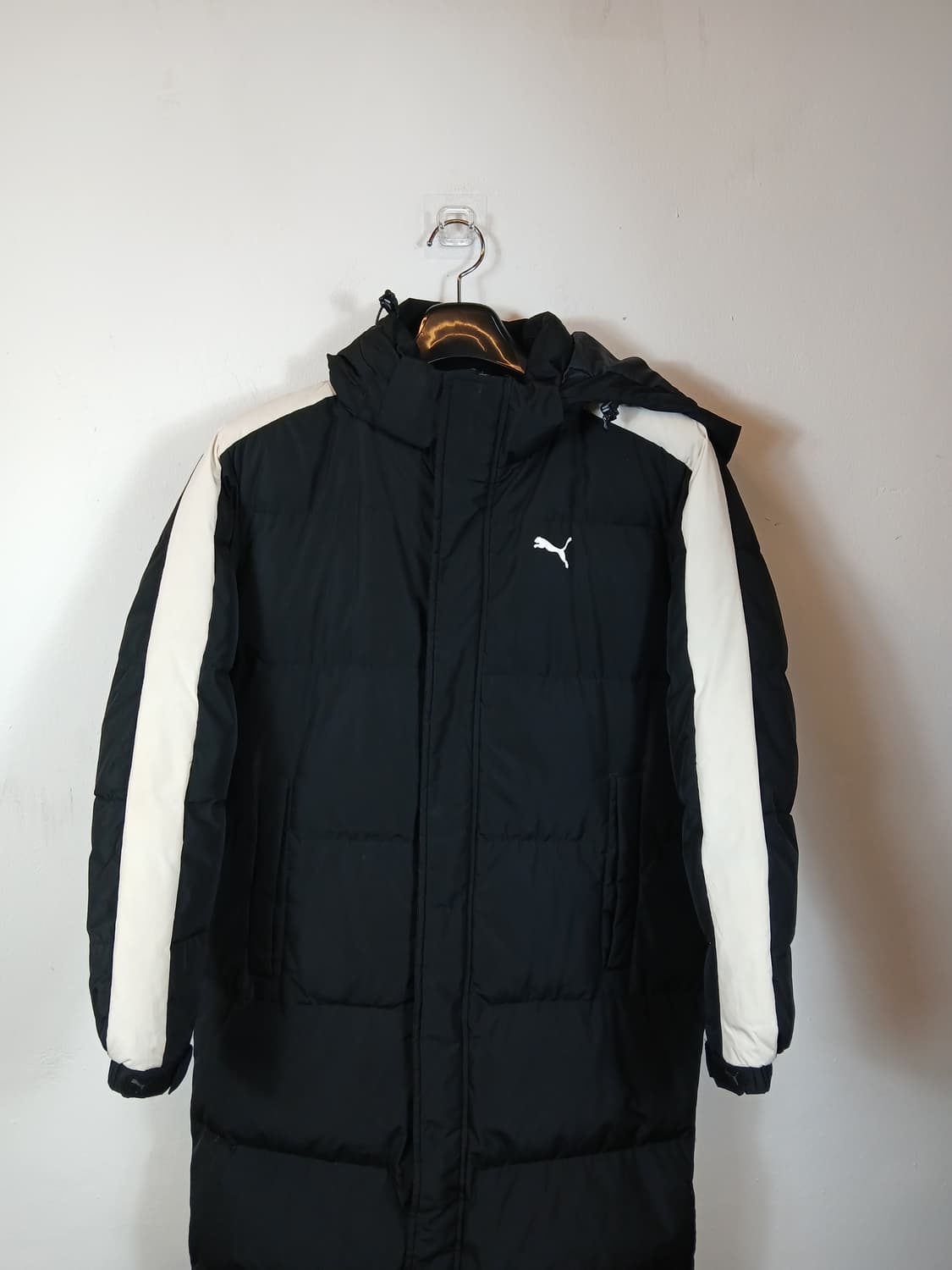 푸마 롱다운패딩 블랙 90-95 S 상품이미지2