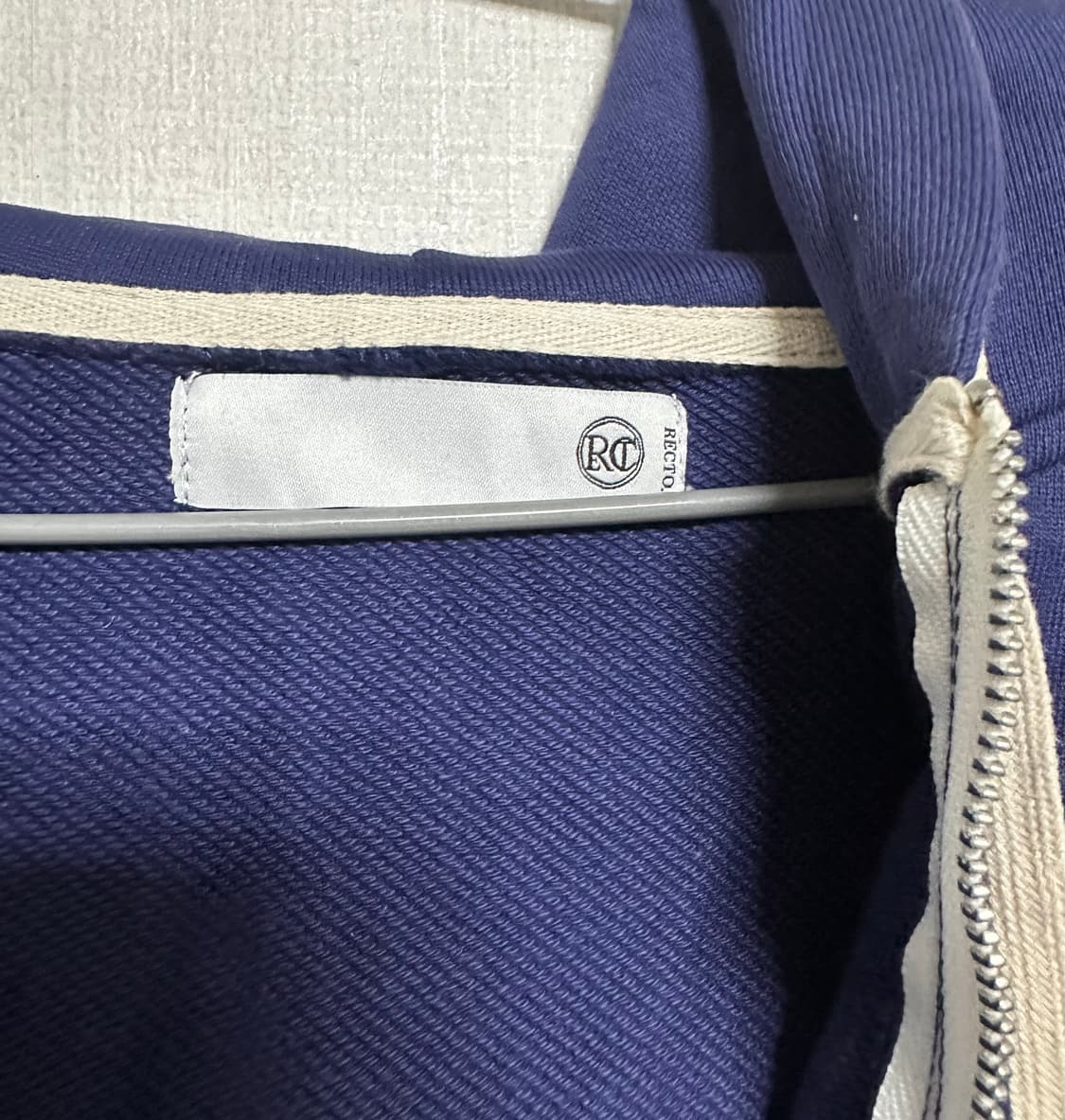 렉토 시그니처 로고 후디 네이비 M 상품이미지4