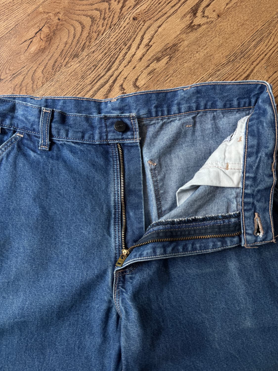 [34]칼하트FR USA 미디엄블루 싱글니 카펜터 워크 데님 팬츠 상품이미지3