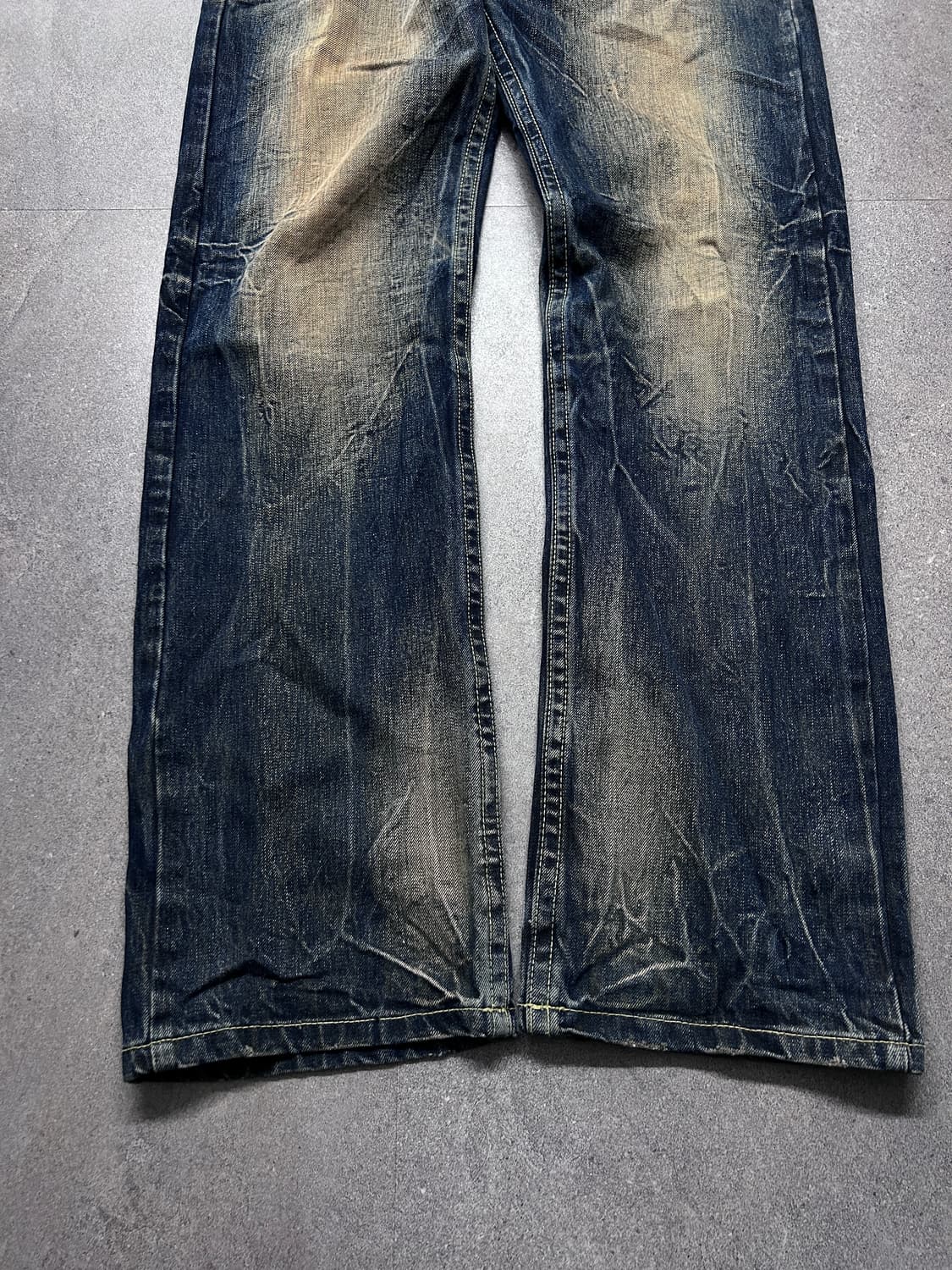 페더 3d 스티치 하드 워싱 데님 상품이미지7