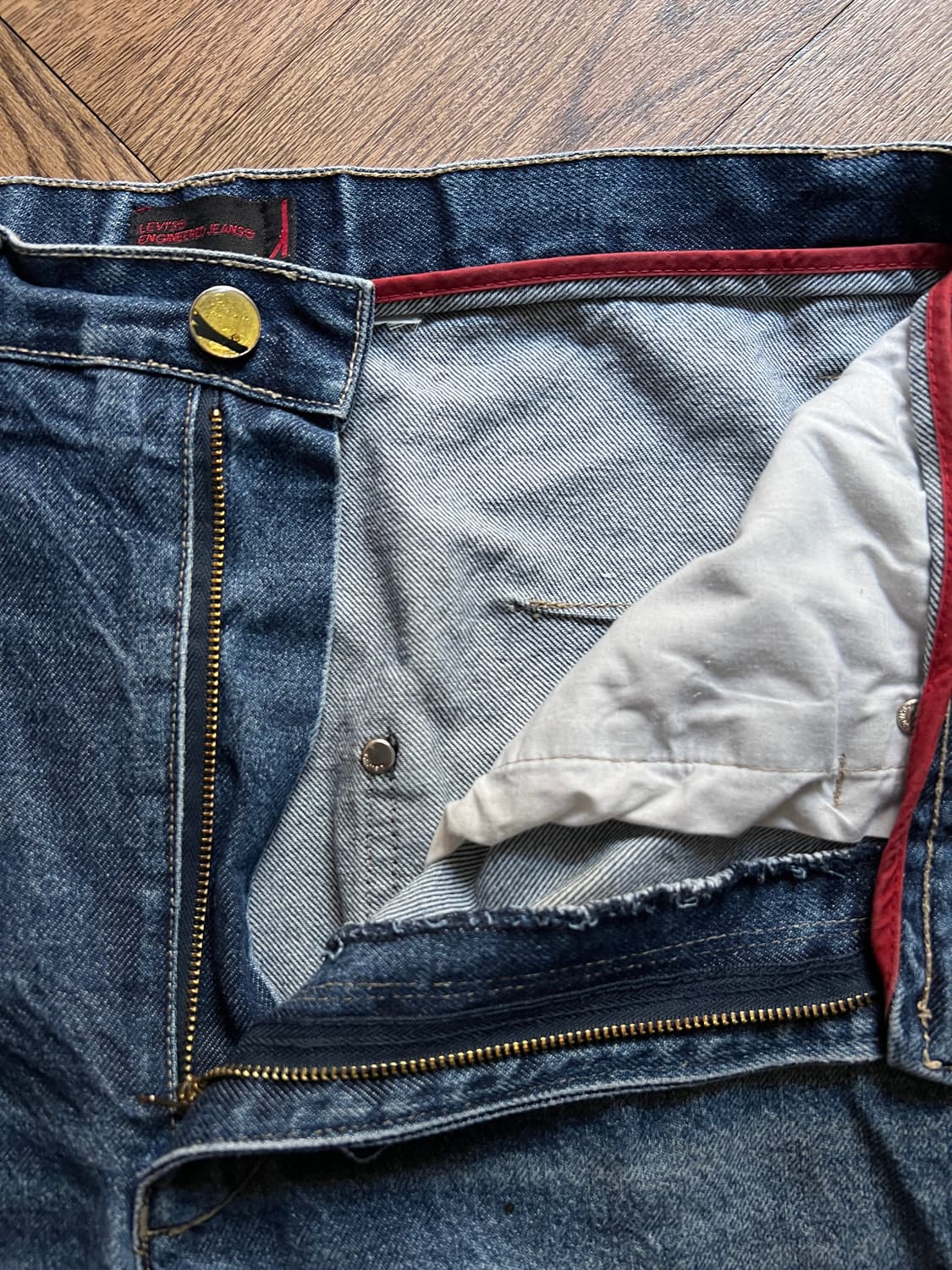 [34]리바이스 엔지니어드진 빈티지 워싱 워크 데님 팬츠 상품이미지3