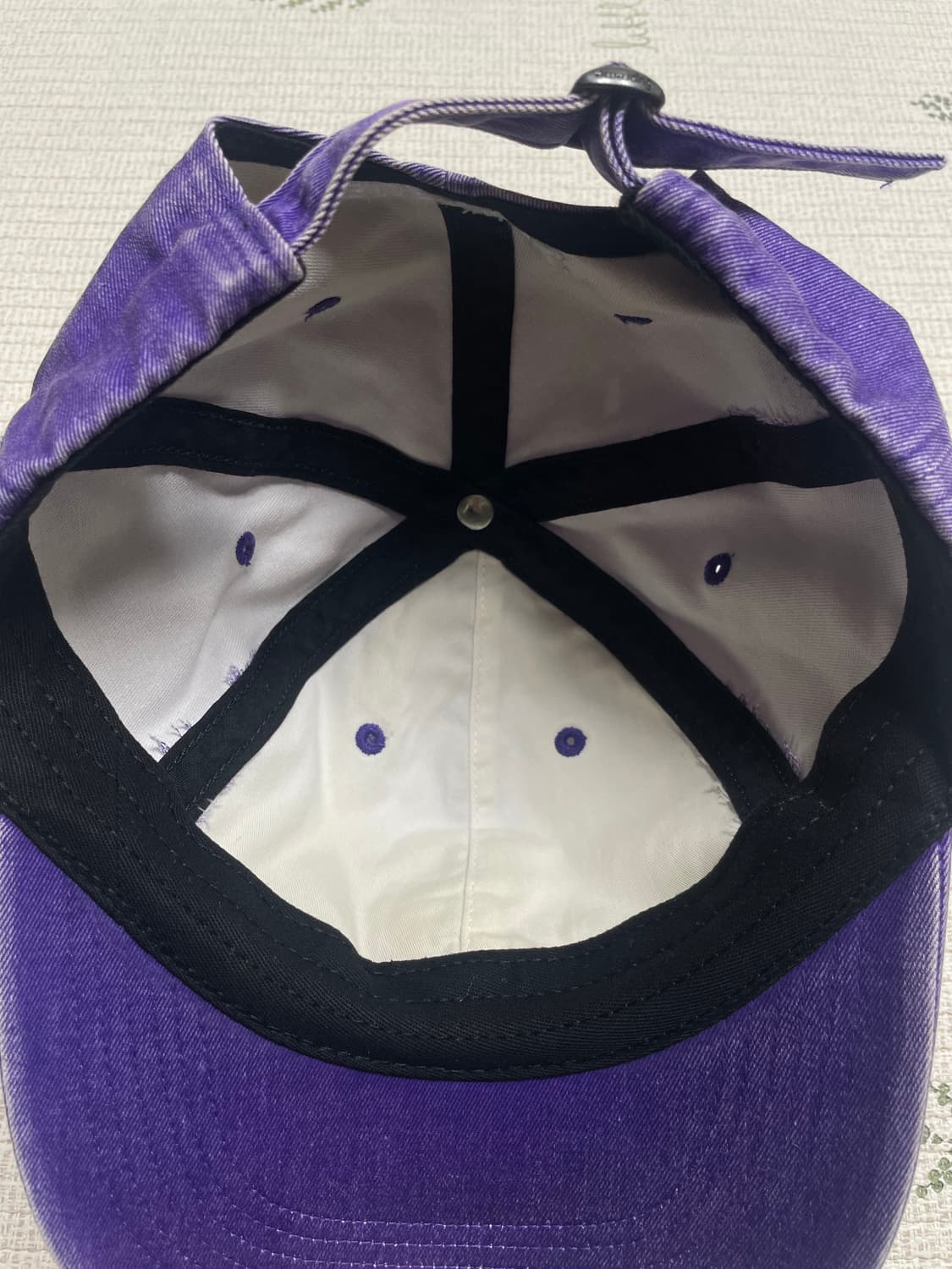 20ss 슈프림 피그먼트 프린트 S 로고 6-패널 캡 퍼플 상품이미지4