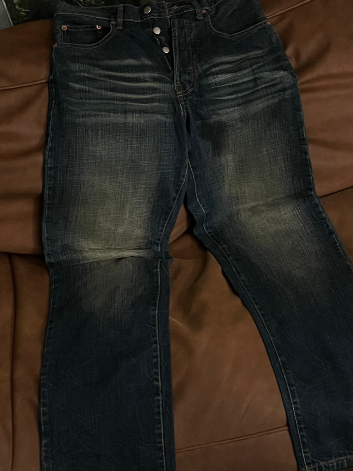 디젤 데드스탁 kratt 와이드 중청 워싱 데님 청바지(30) 상품이미지2