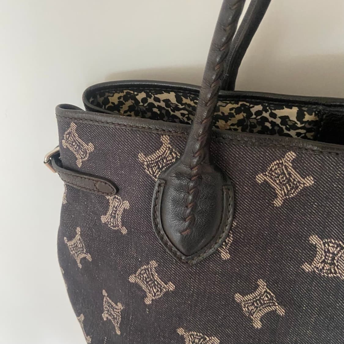 셀린느 데님 트리옹페 쇼퍼백 상품이미지2