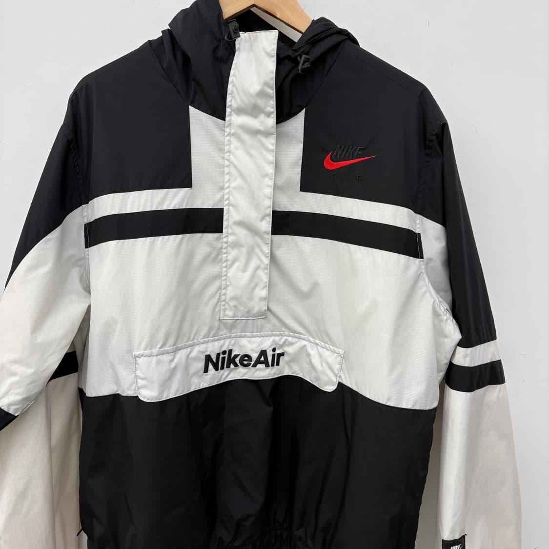 나이키 에어 아노락 바람막이 블랙/화이트 남성 XL 상품이미지2