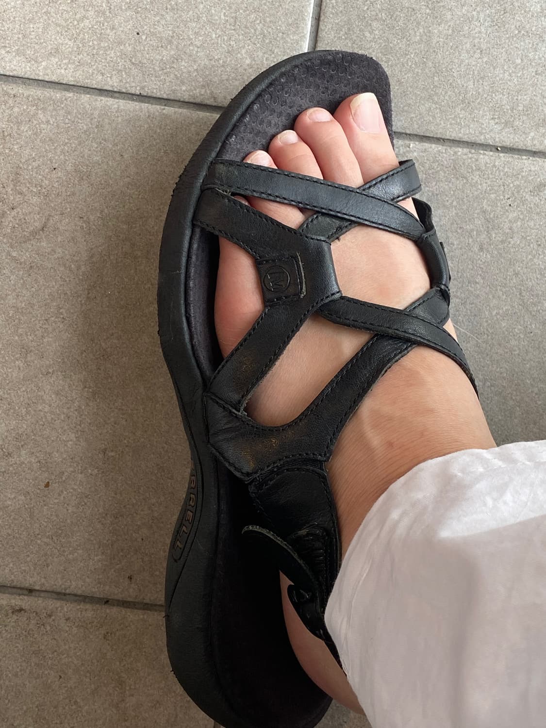 사은품 [직수입] 빈티지 레더 샌들 245 상품이미지3