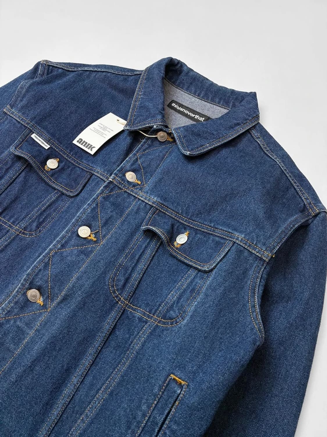 THISIS네버댓 백 프린팅 로고 데님 자켓 PN5181 상품이미지5