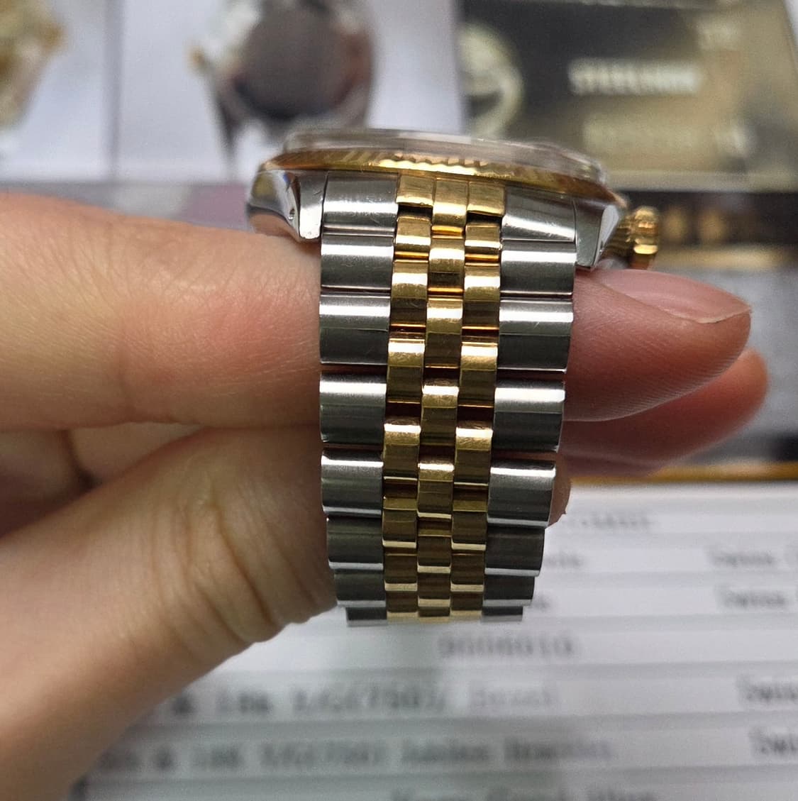 롤렉스 데이저스트 16013 후기형 18k콤비 샴골판 쥬빌리줄 (감정서 상품이미지6