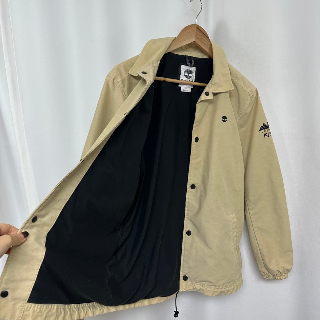팀버랜드 남자 짧은기모 면자켓 똑딱이 M 상품이미지3