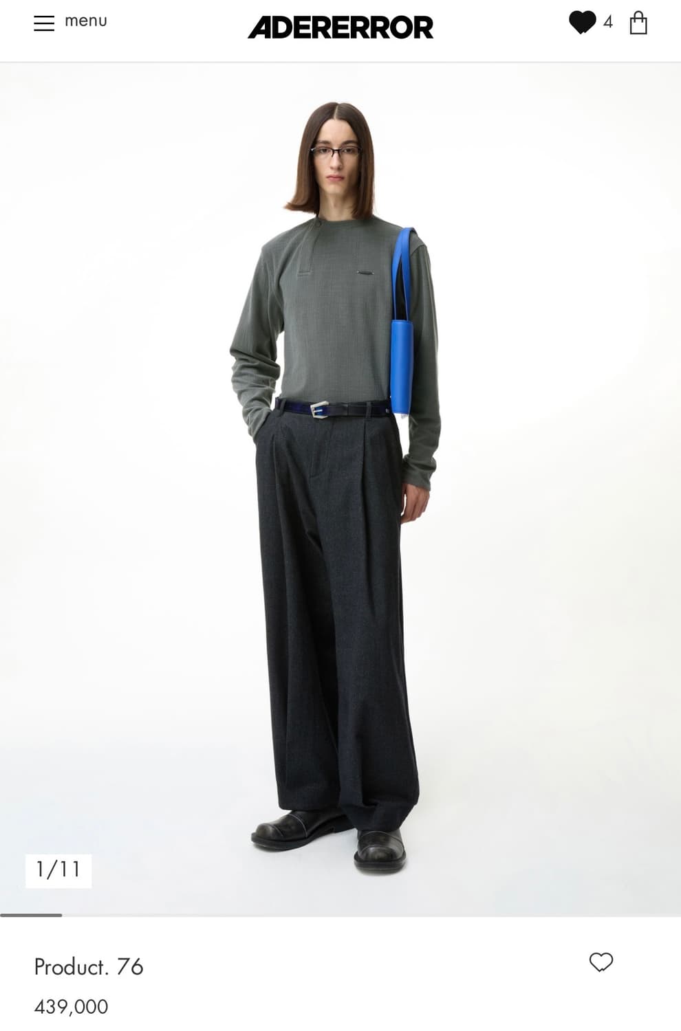 (XL) 아더에러 product 76 그레이 상품이미지1