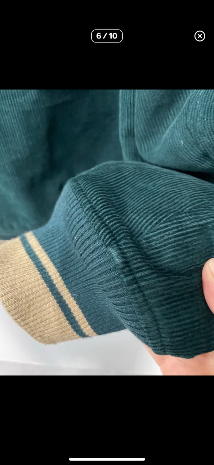 프리즘웍스 코듀로이 다크그린 바시티자켓 A3164 상품이미지6