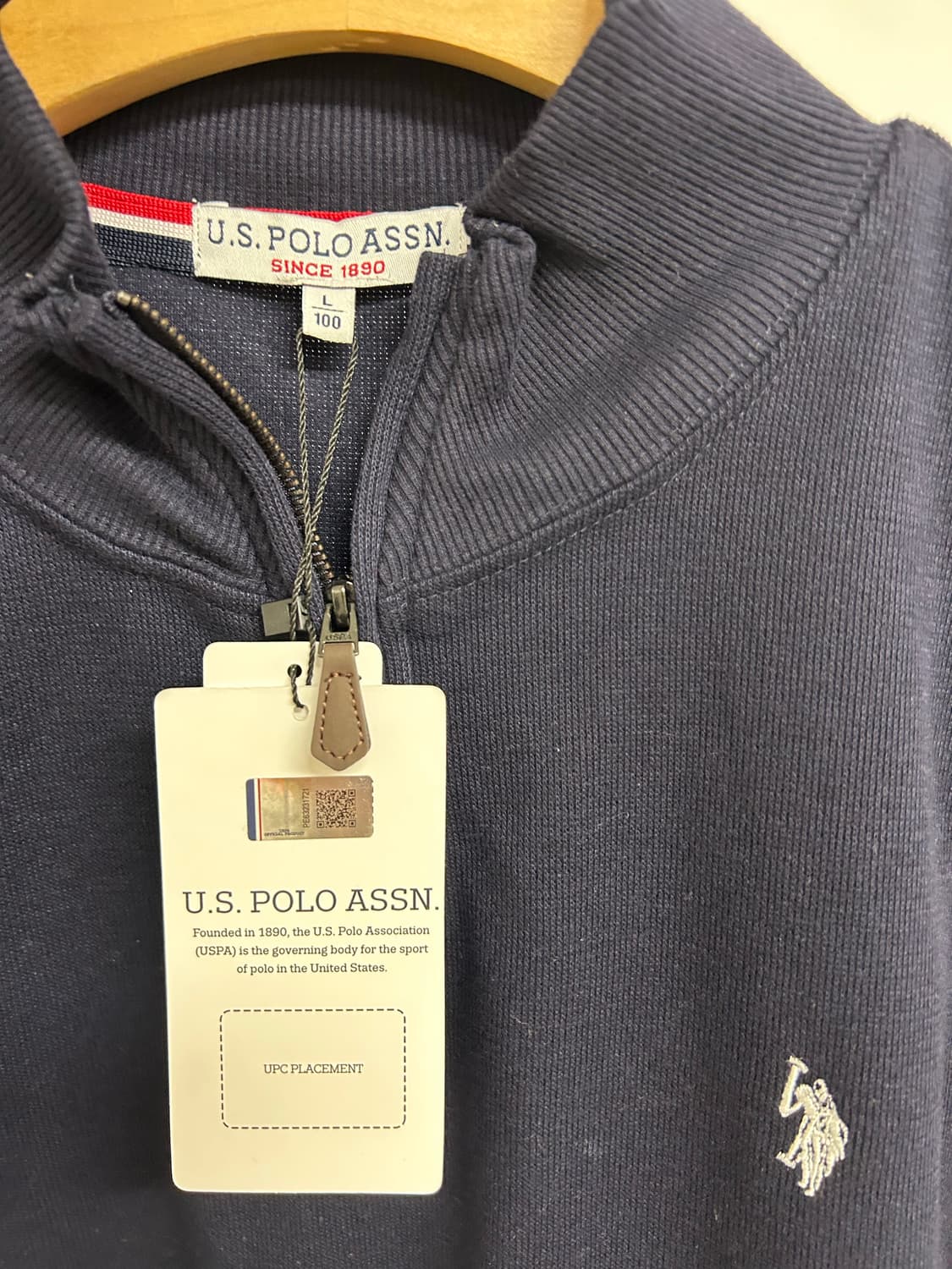 유에스폴로어슨 여성 네이비 맨투맨 티셔츠 100 상품이미지2