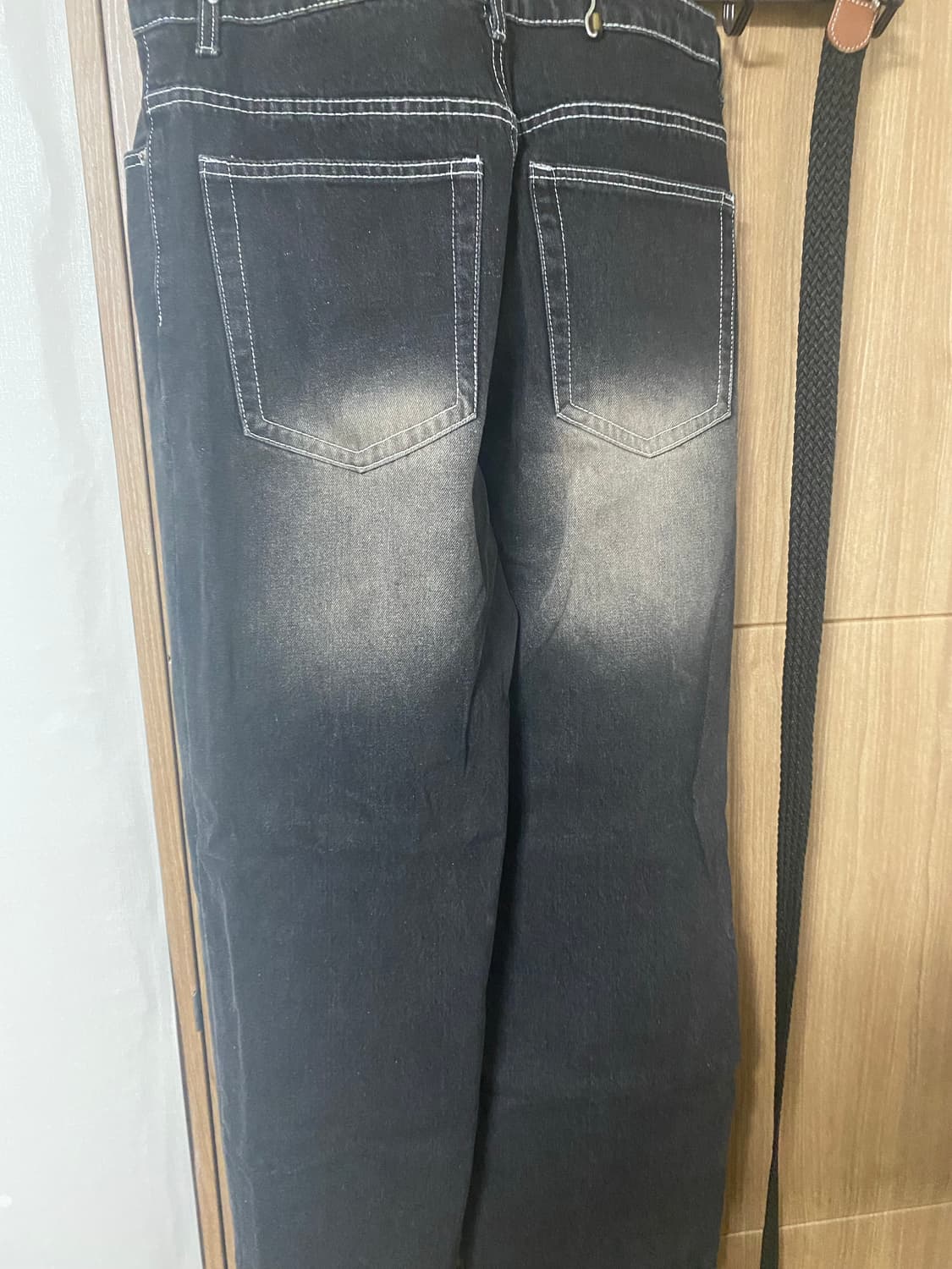 트릴리온 워싱 와이드 데님 팬츠 상품이미지2