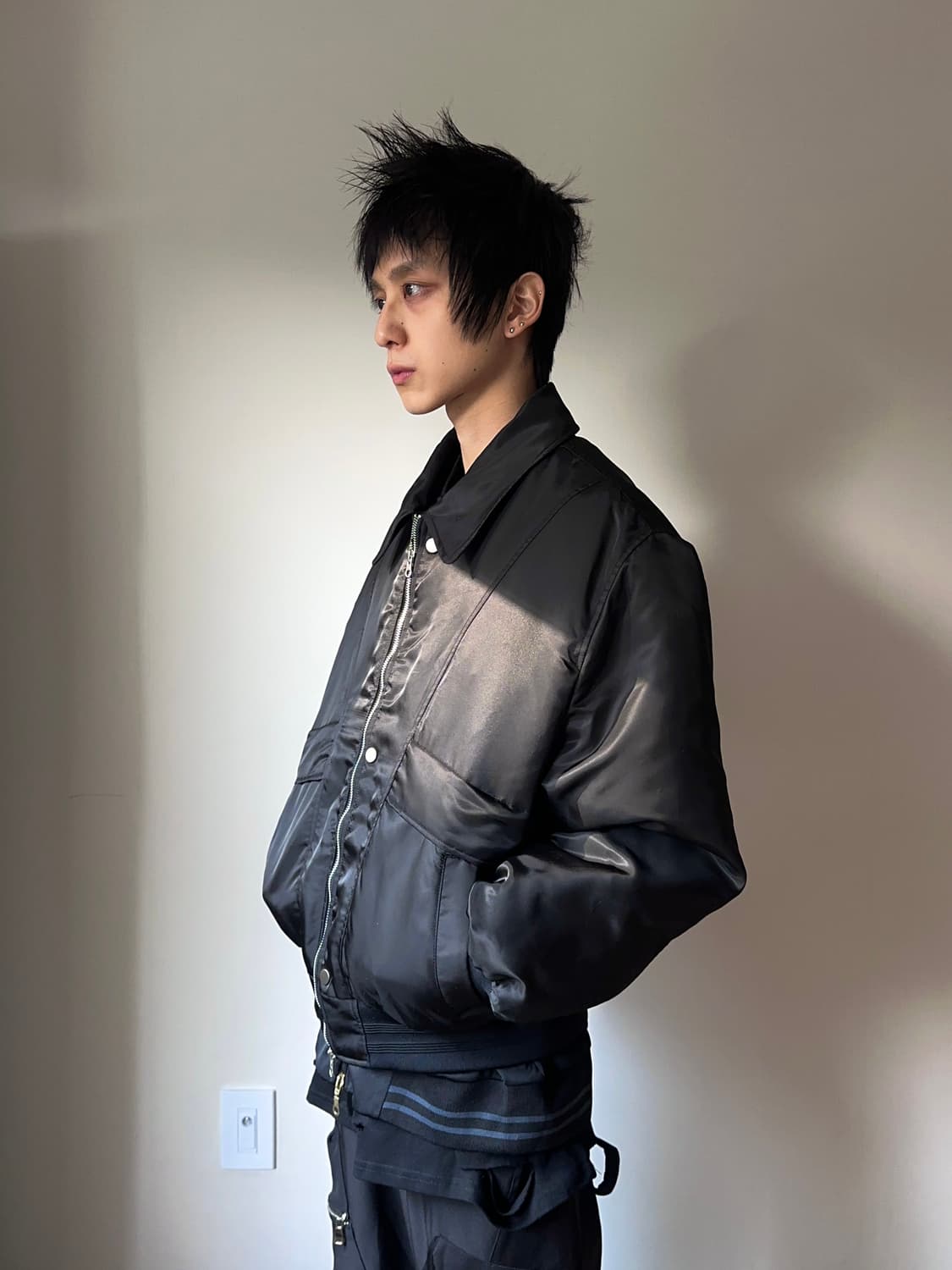 Taly 디테일 볼류밍 봄버 상품이미지8