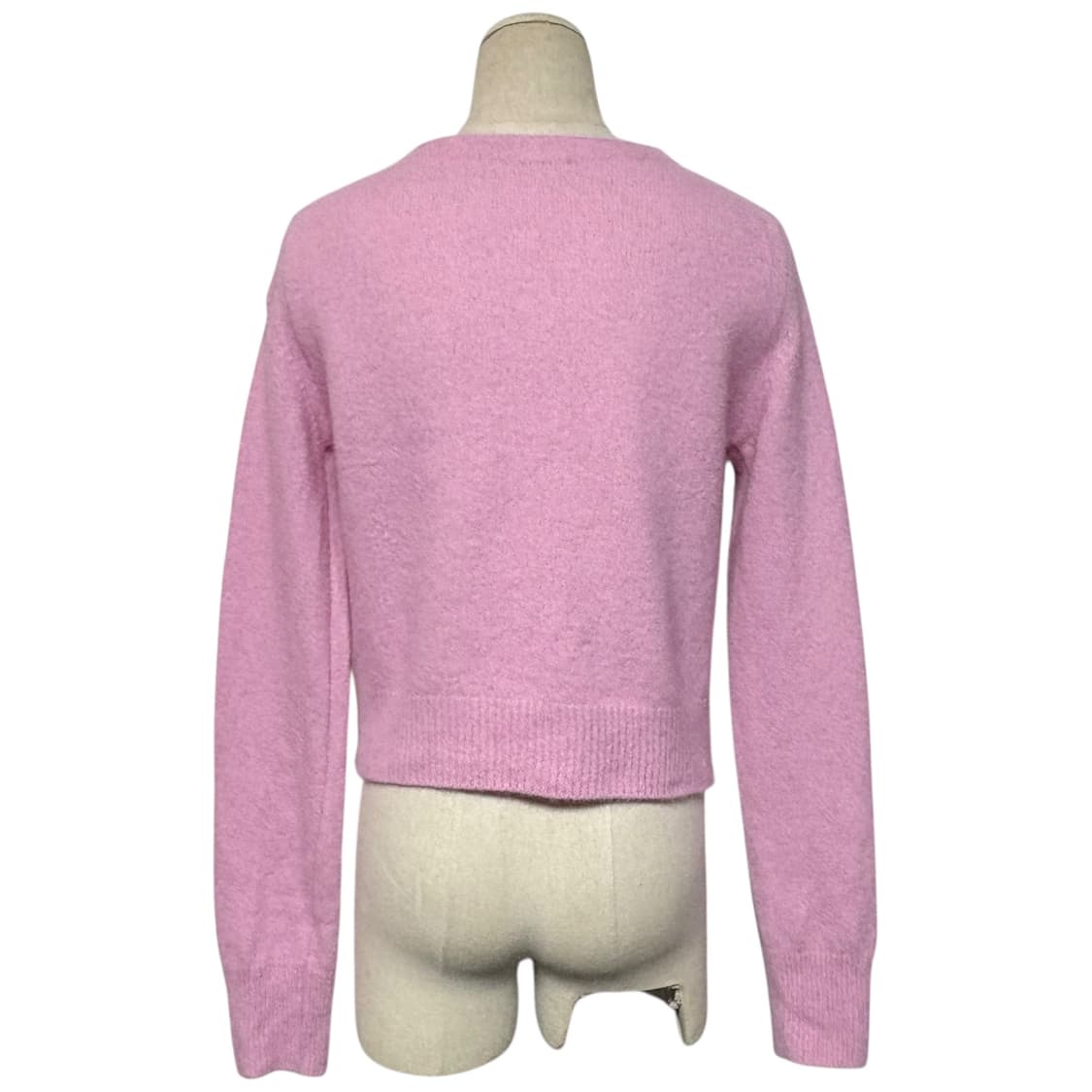 3675 마르디 메크르디 라쿤 핑크 니트가디건 상품이미지3