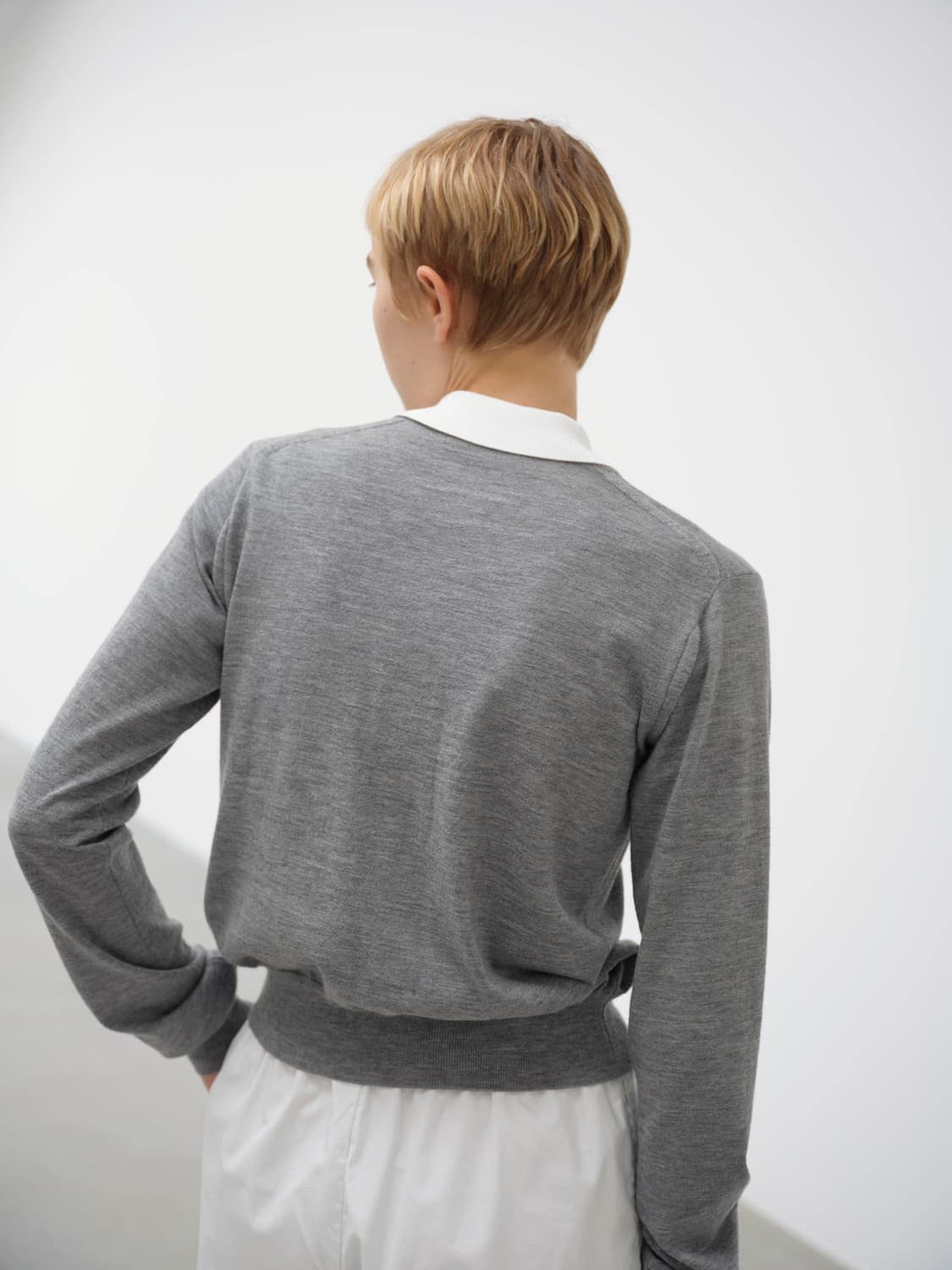 오라리 하드 트위스트 캐시미어 가디건 0사이즈 상품이미지2