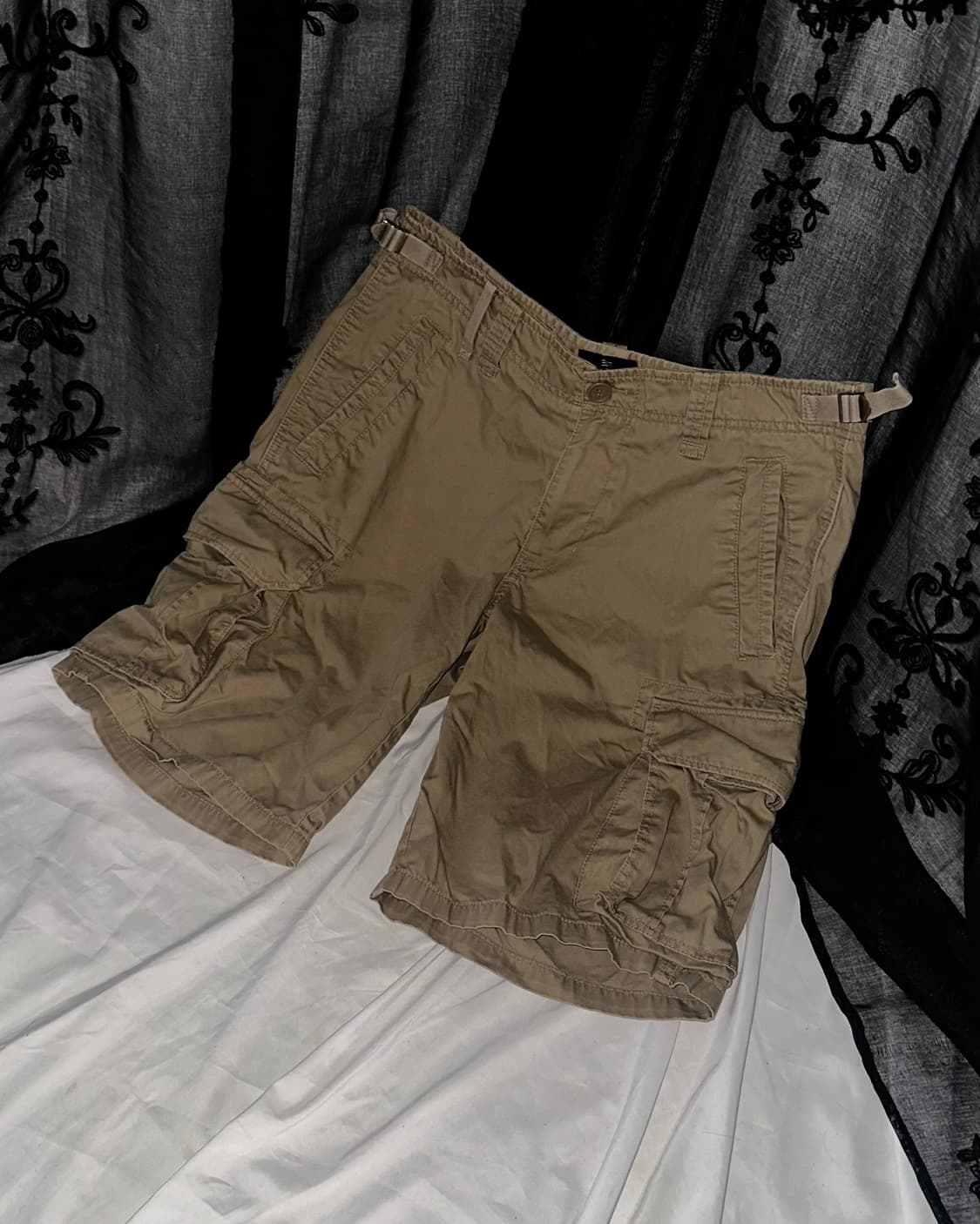 Brown cargo shorts 상품이미지1