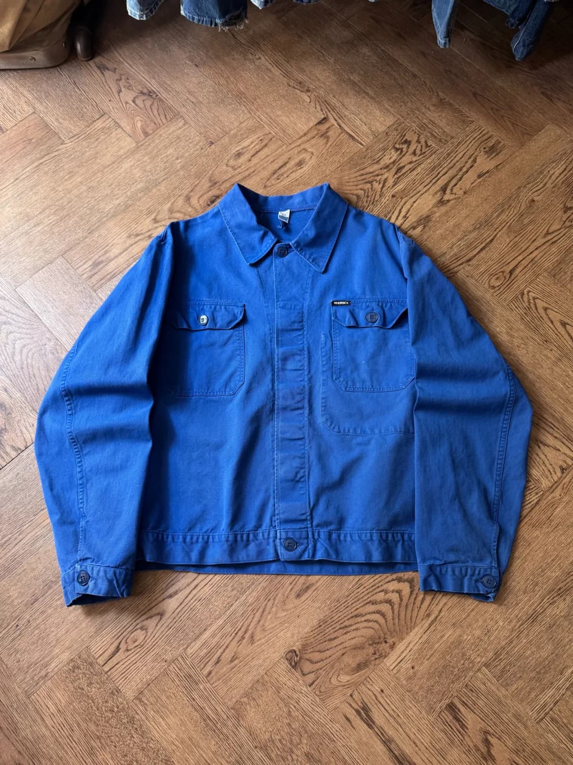 [L]MERK's 잉크블루 메카닉 프렌치 워크자켓 상품이미지1