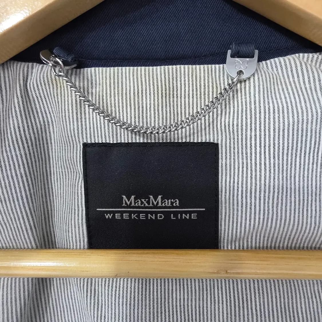 MaxMara 막스마라 위켄드 라인 네이비 트렌치 코트 55 상품이미지5