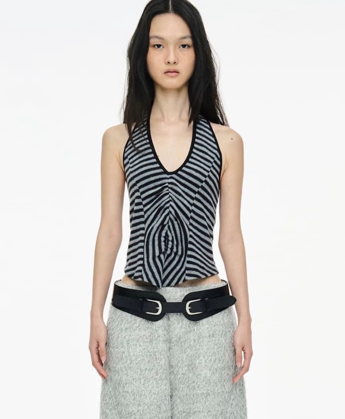 세릭 FLUFFY STRIPE SLEEVELESS 상품이미지1