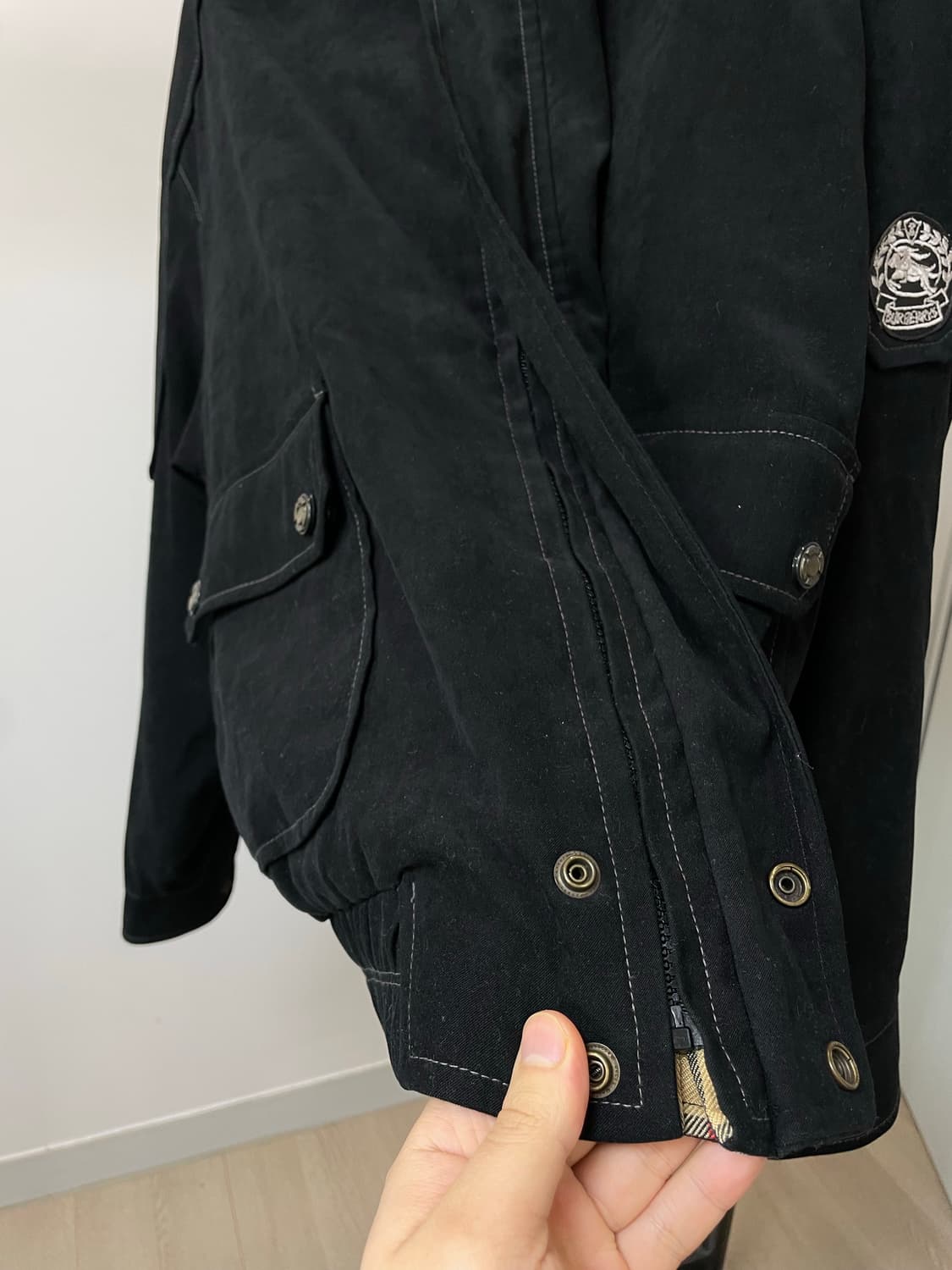 (102) 90s Burberrys 버버리 재팬라인 블루종 자켓 상품이미지5