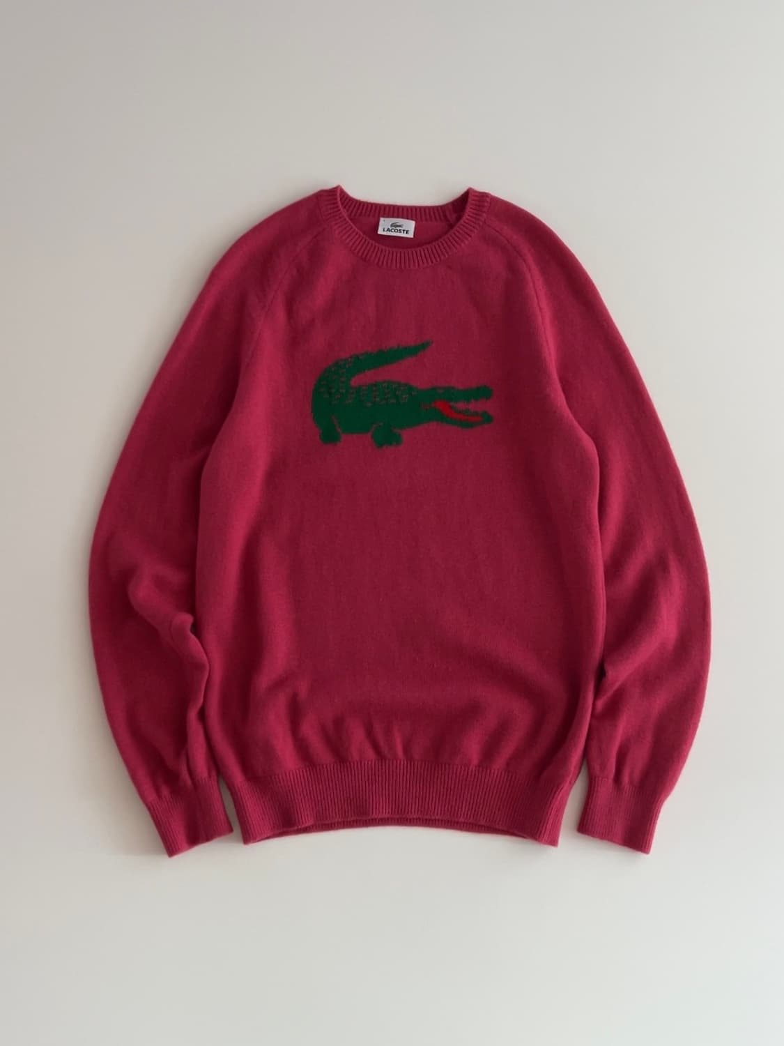 라코스테 핑크 빅로고 울 니트 4 상품이미지1